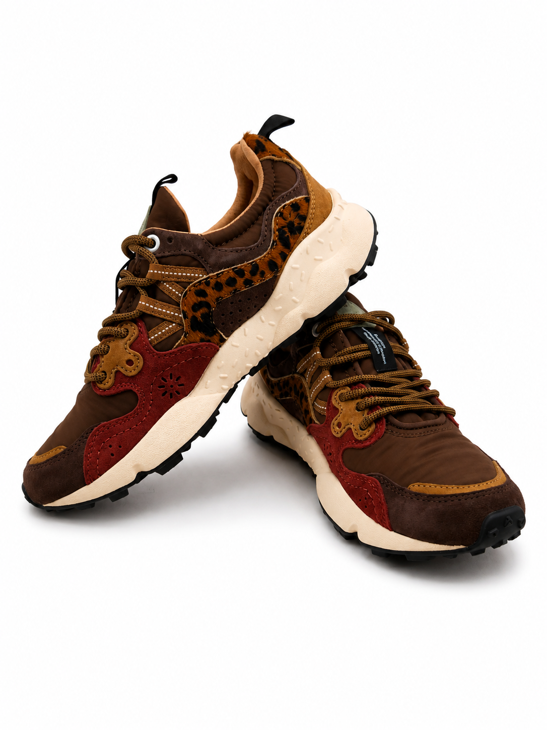 Scarpe Yamano 3 Pony Hair Donna Brown/Bordeaux