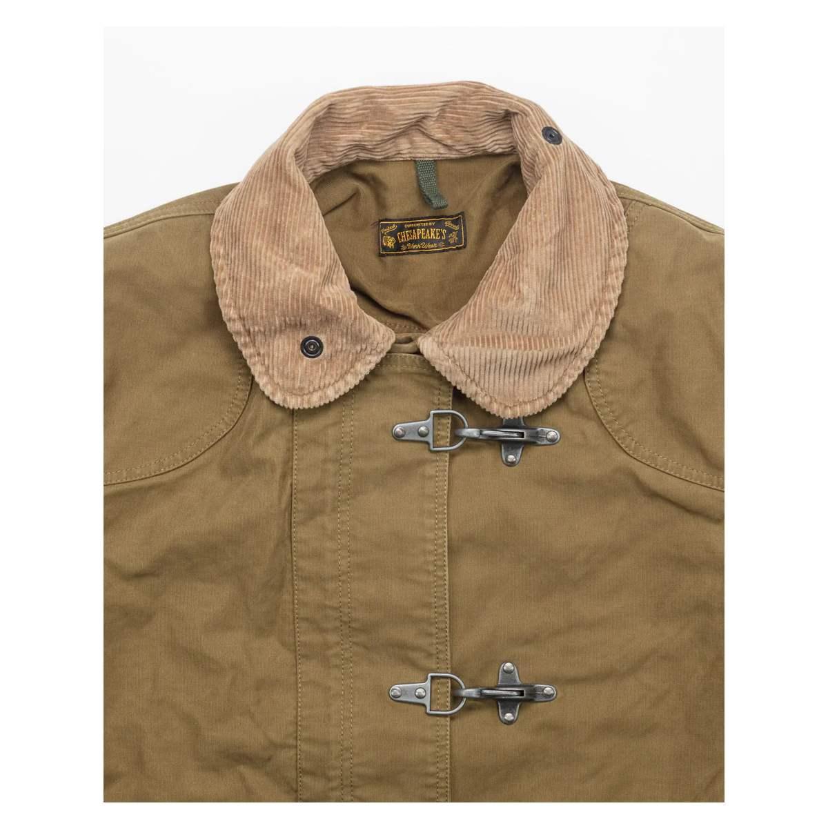 Mann Fireman Jungle Jacke Kakhi Green