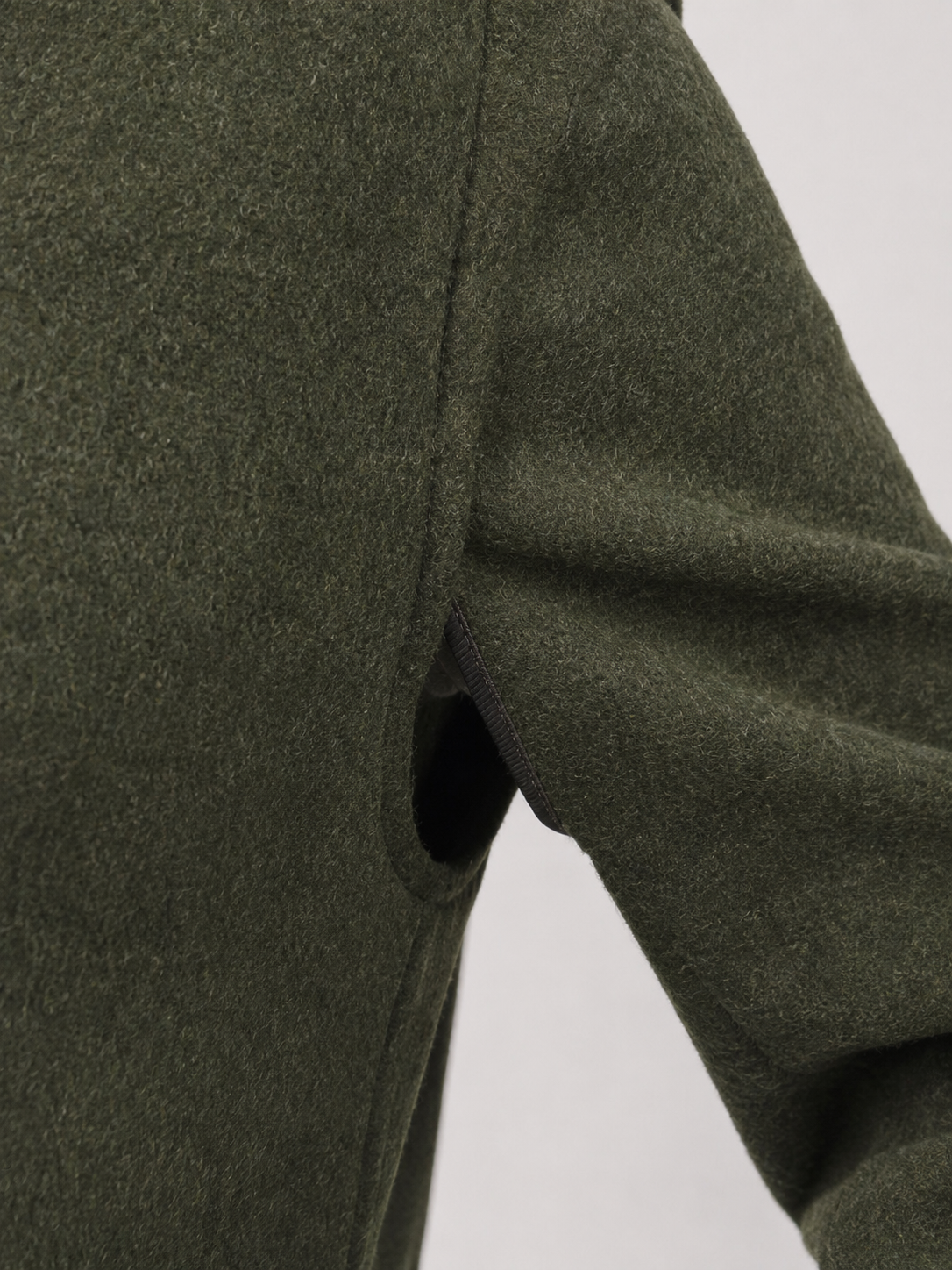 Frau Lena Long Mantel Loden Green