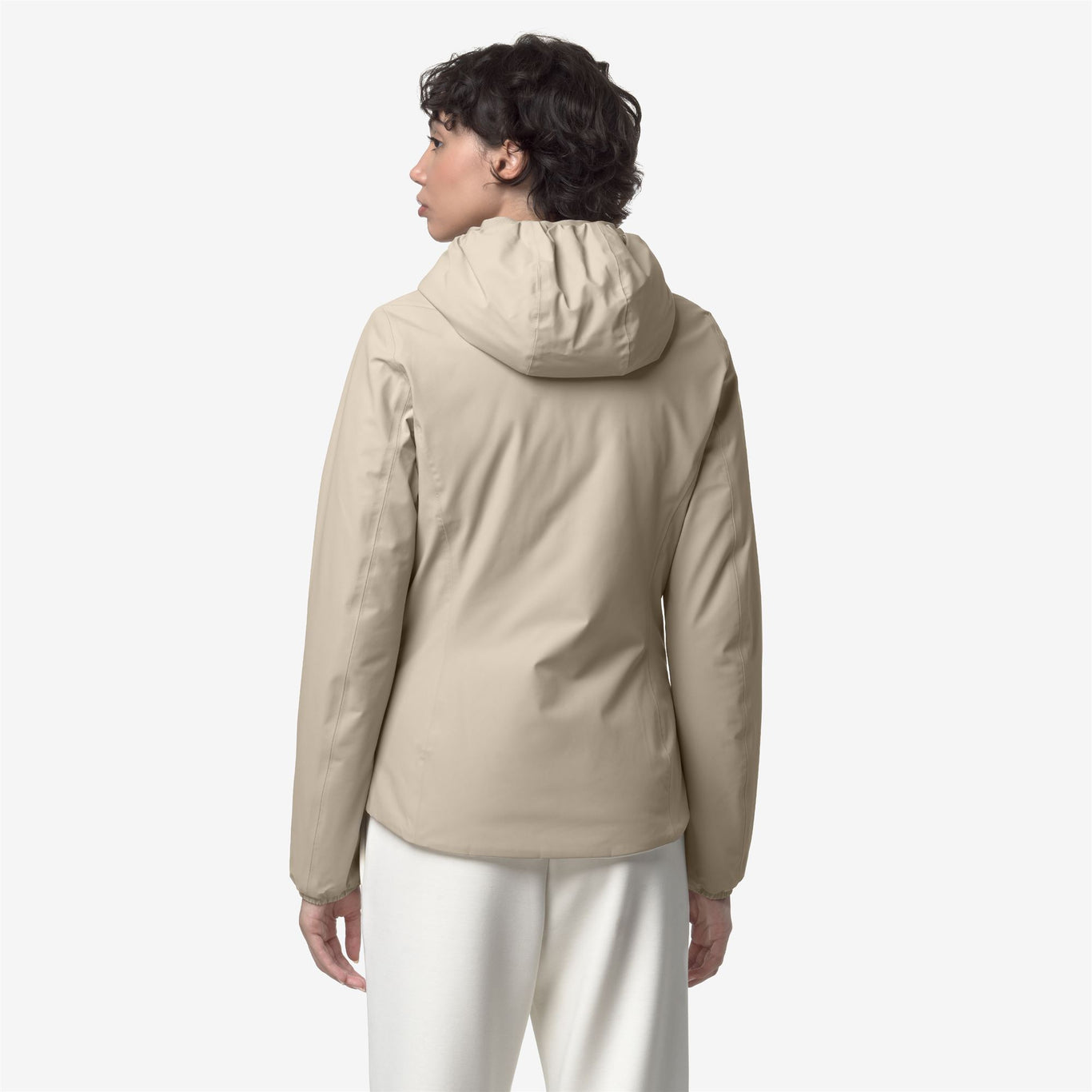 Women's Lily Stretch Warm Double Jacket Beige Cashmere/White Gardenia