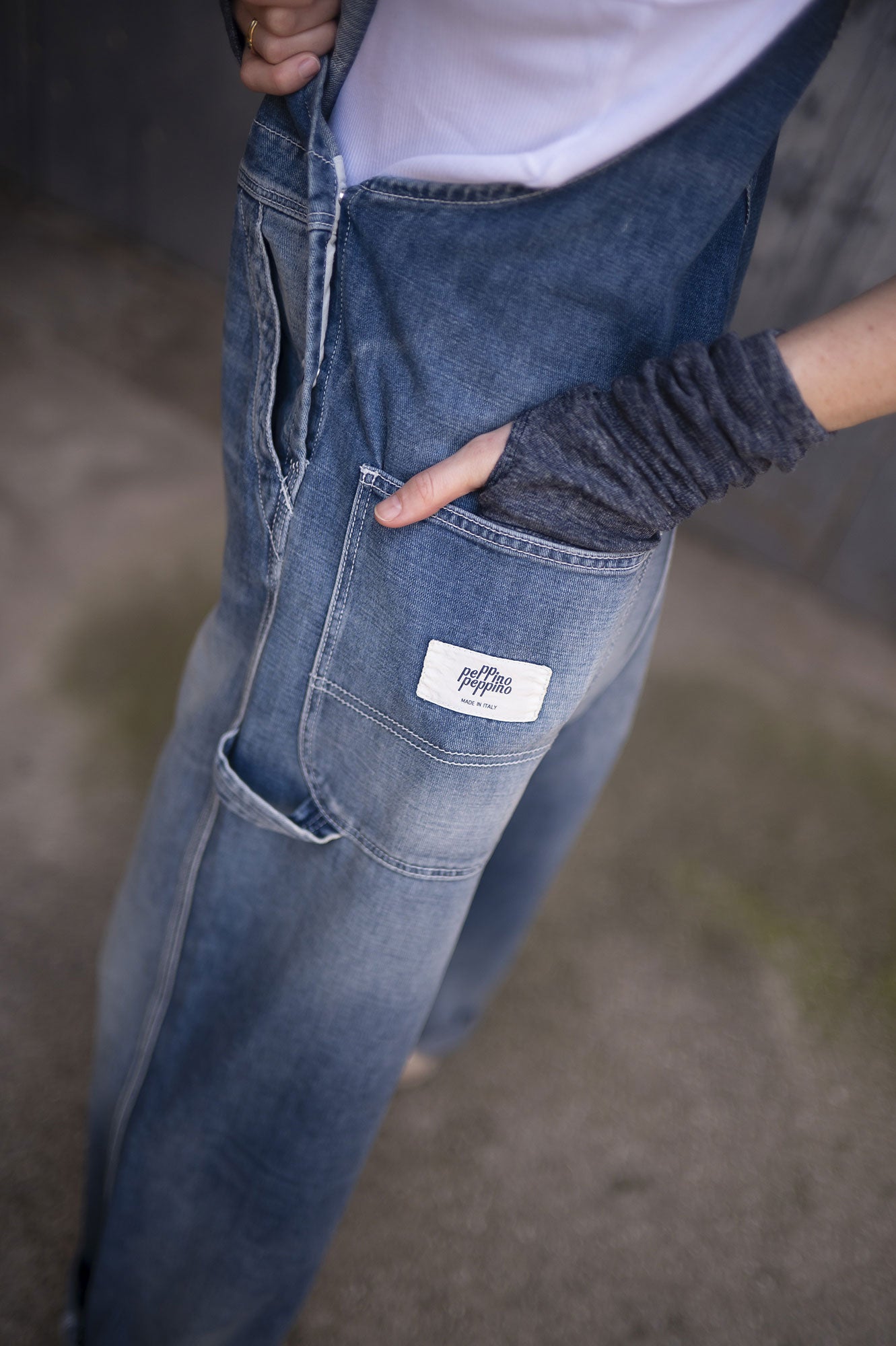 Salopette The 50s Workwear 41 Donna Light Blue