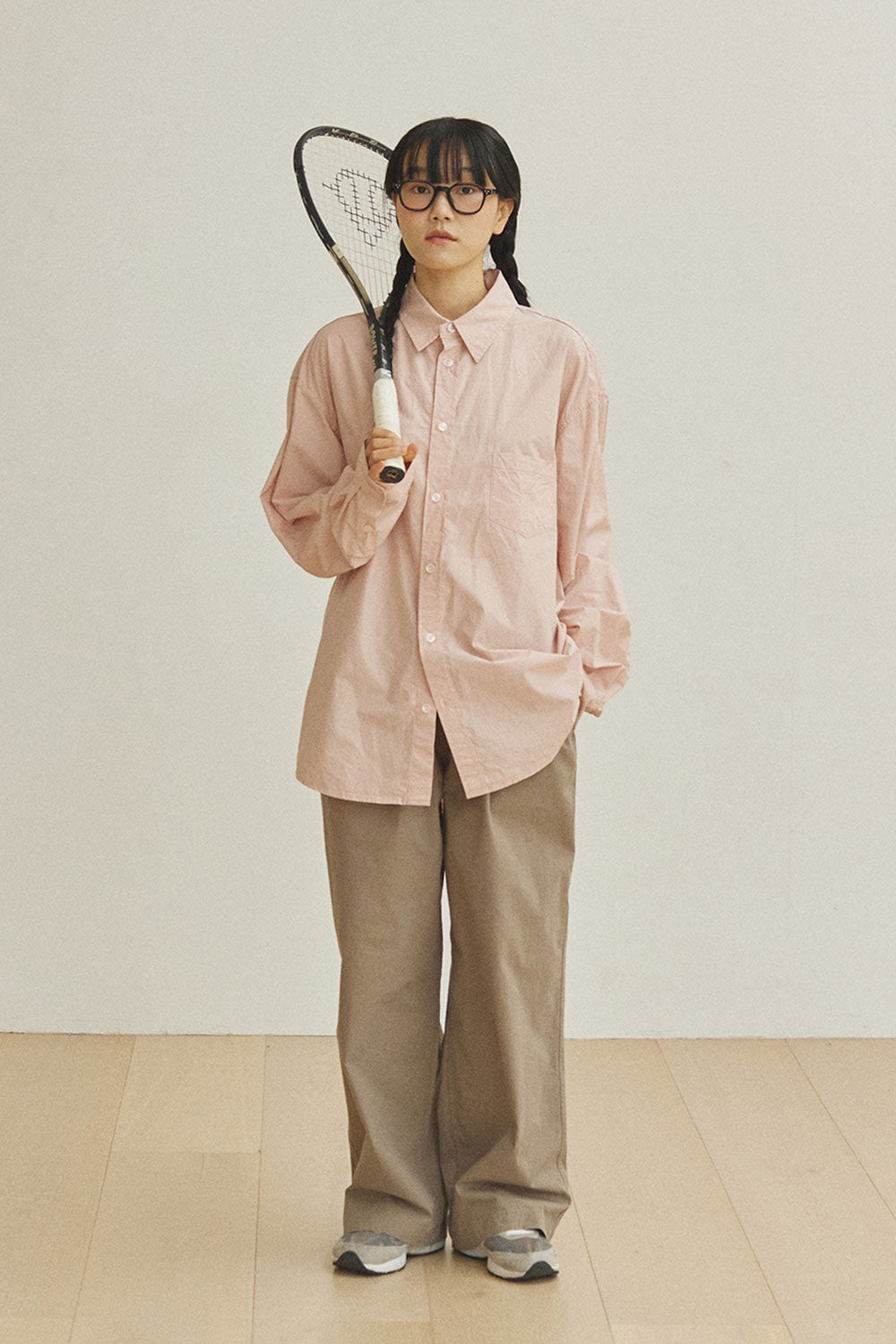 Two Tuck Wide CN Pants Hose Beige