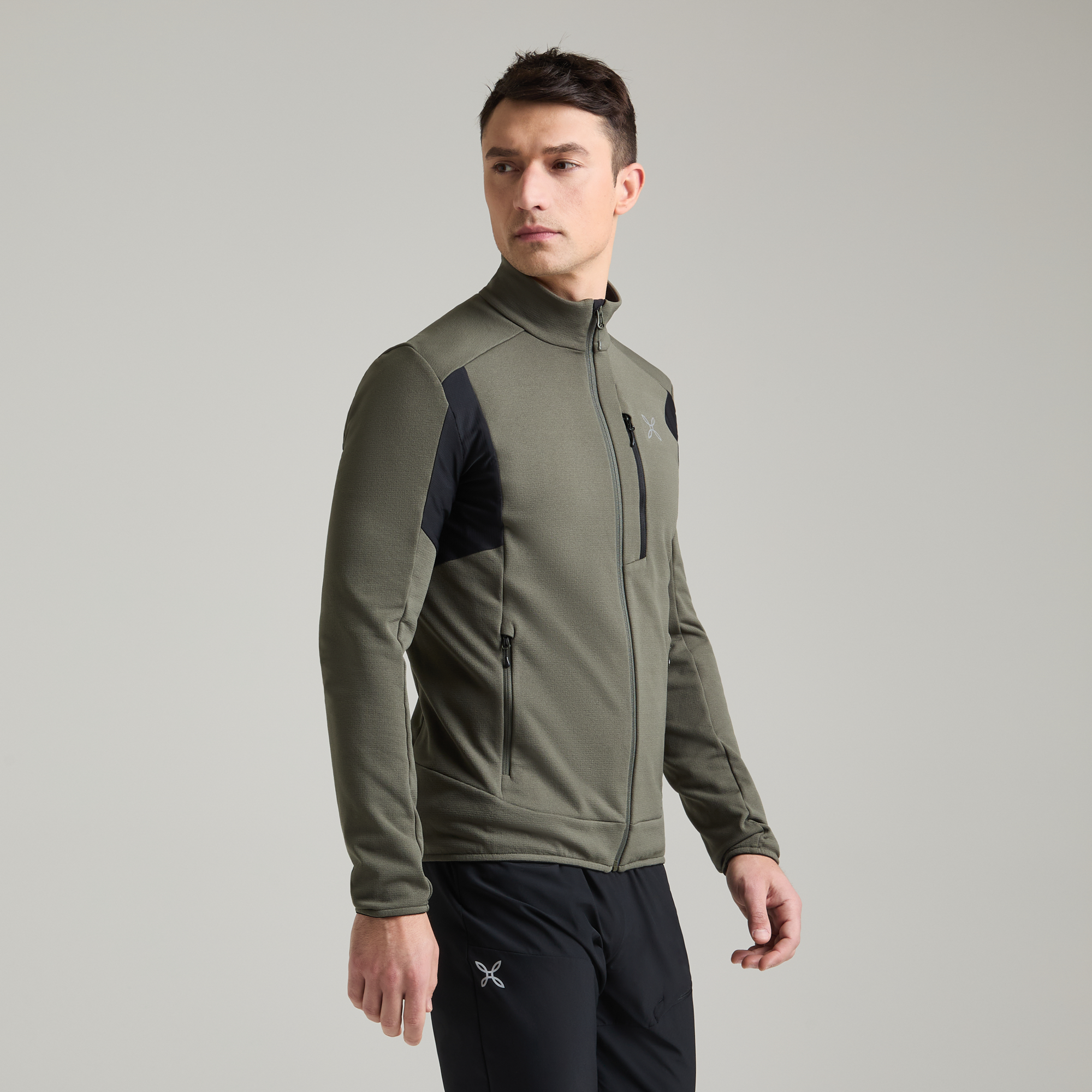 Maglia Stretch 2 Uomo Antracite/Vibe Green
