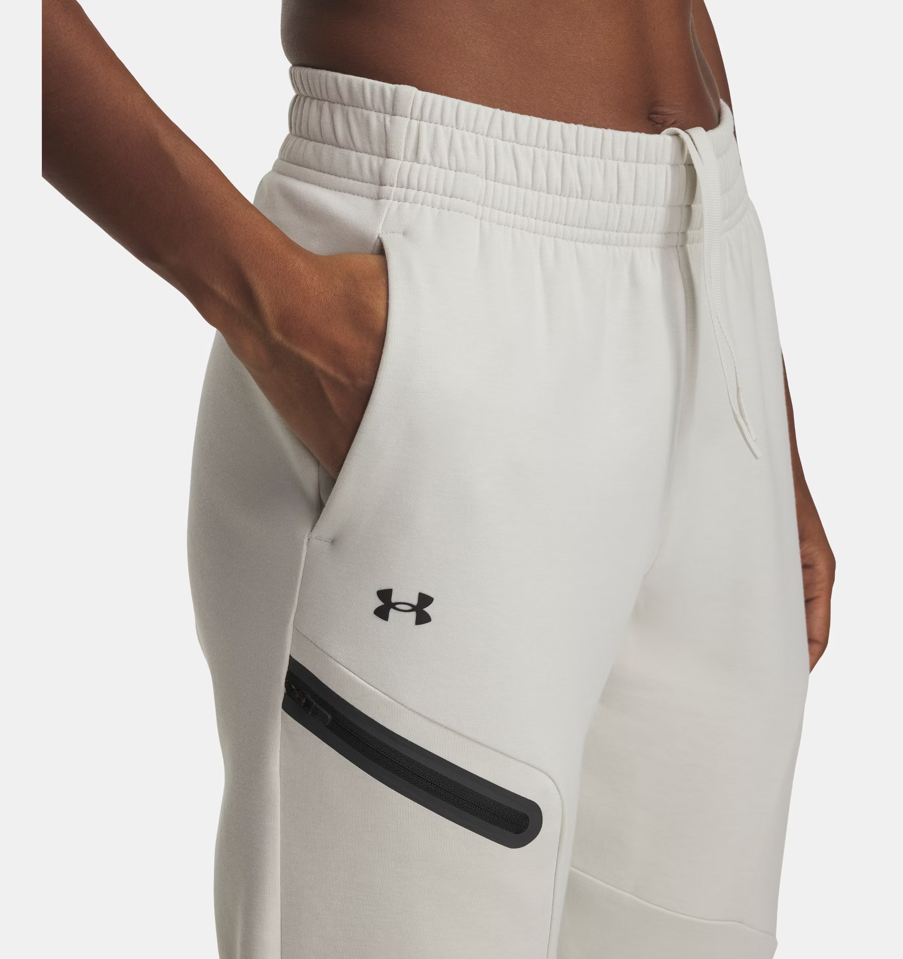 Pantaloni Unstoppable Fleece Donna Summit White/Black