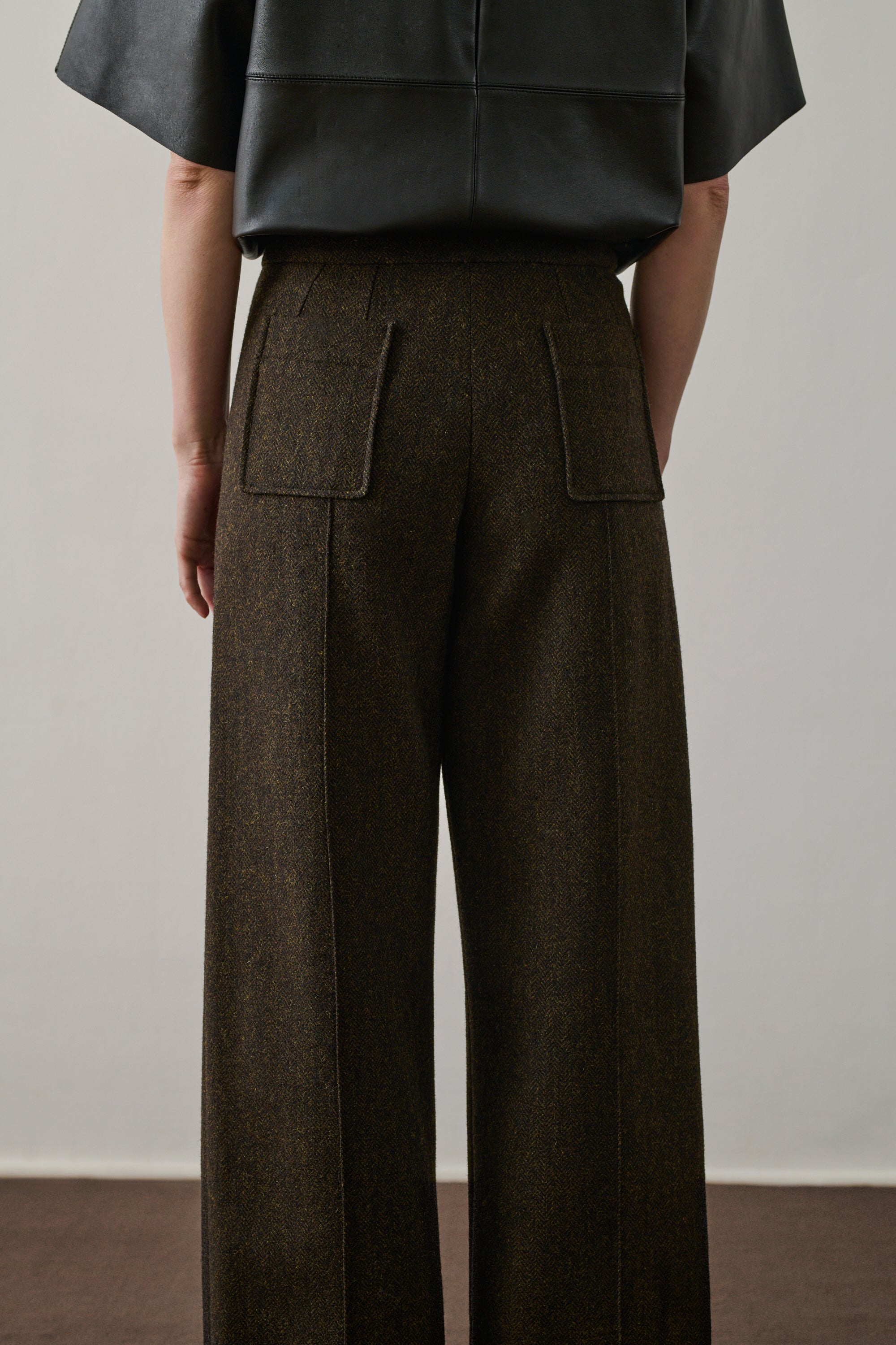 Pantaloni Harry Donna Kaki/Noir