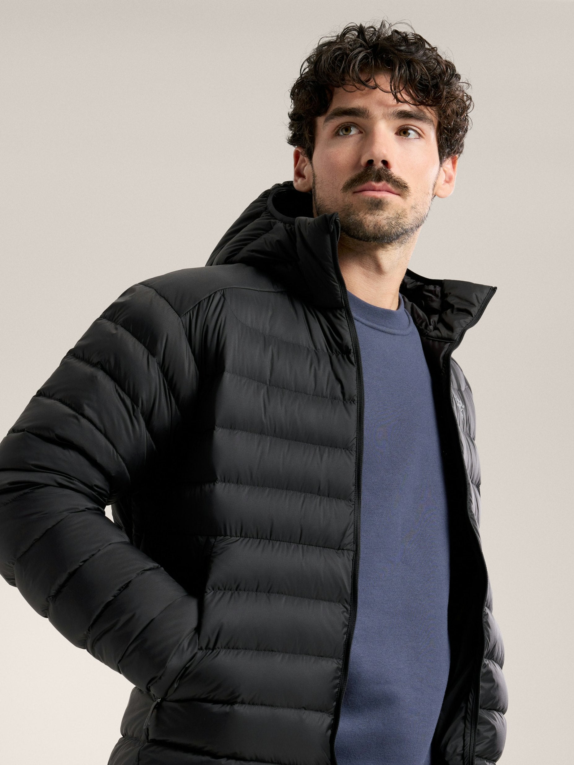 Sudadera Emblem Fleece Hombre Black Sapphire