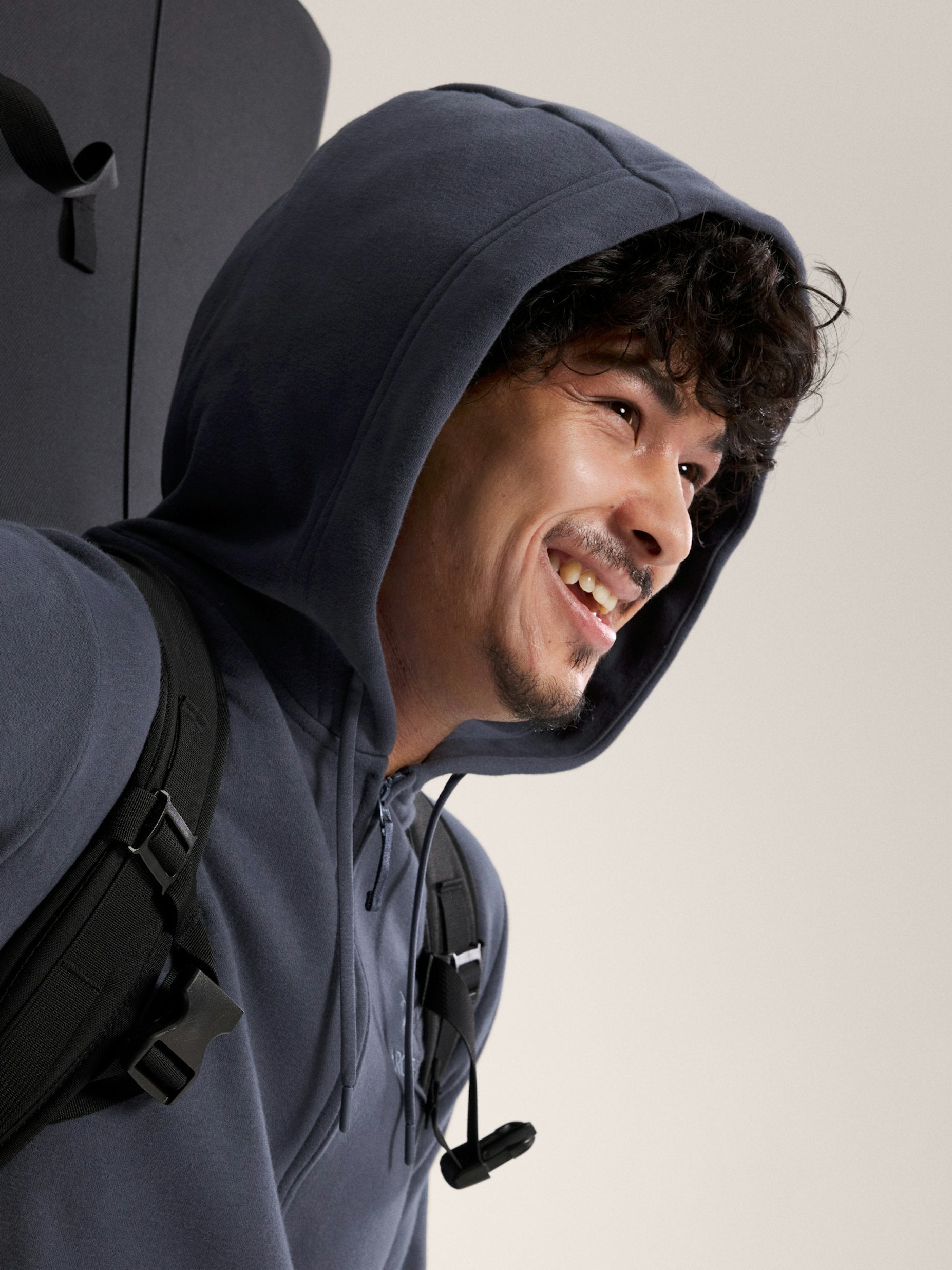 Maglia Emblem Fleece Full Zip Uomo Dark Stratus