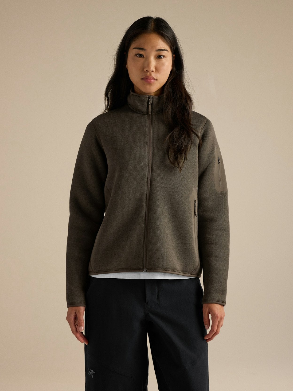 Women's Covert Cardigan Mongoose Heather