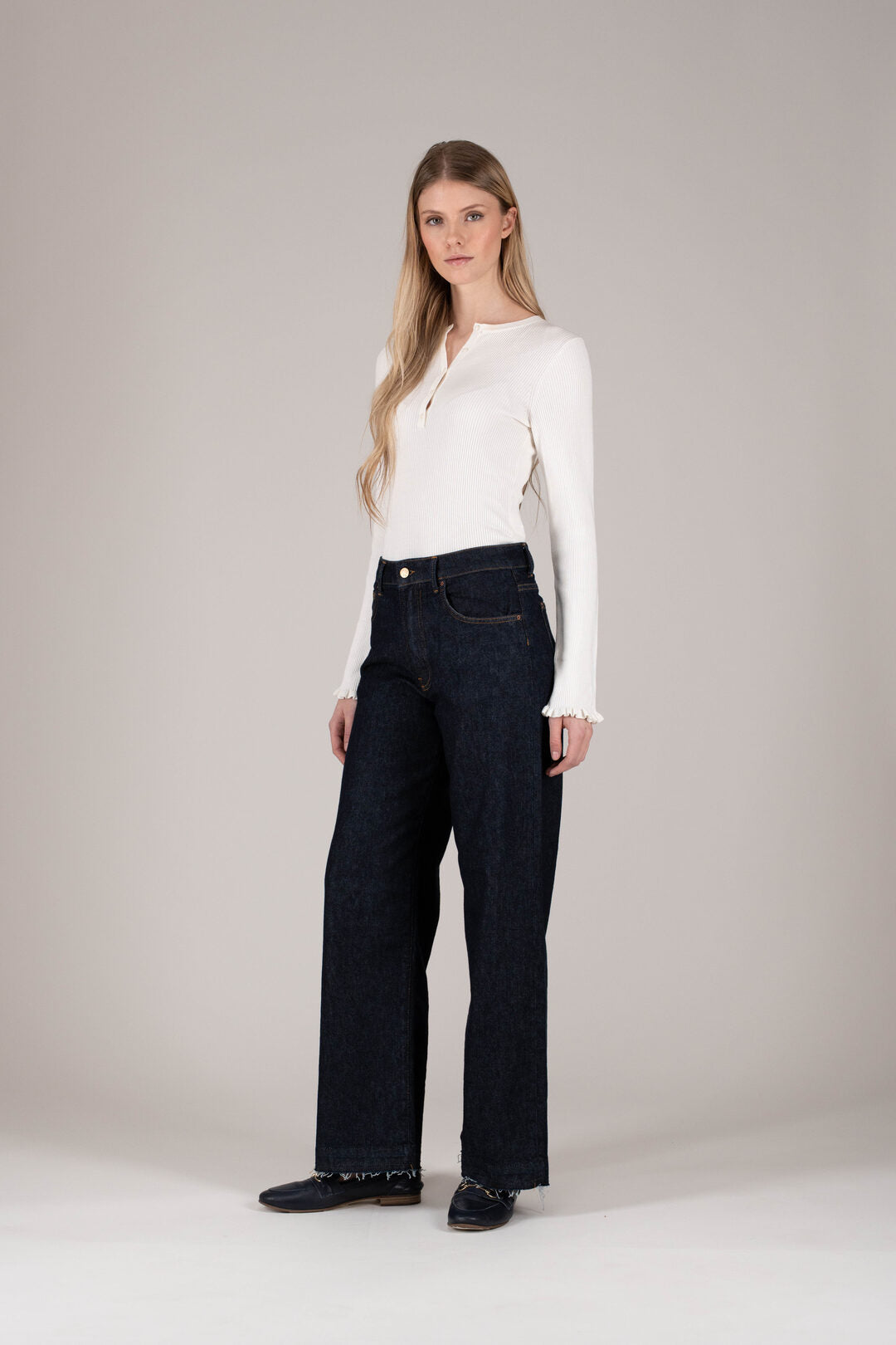 Frau Giulia Rinse Hose Dark Blue