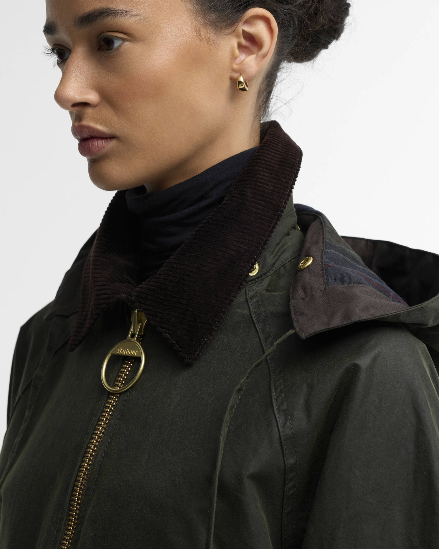 Giacca Carville Waxed Donna Fern/Shadow Classic