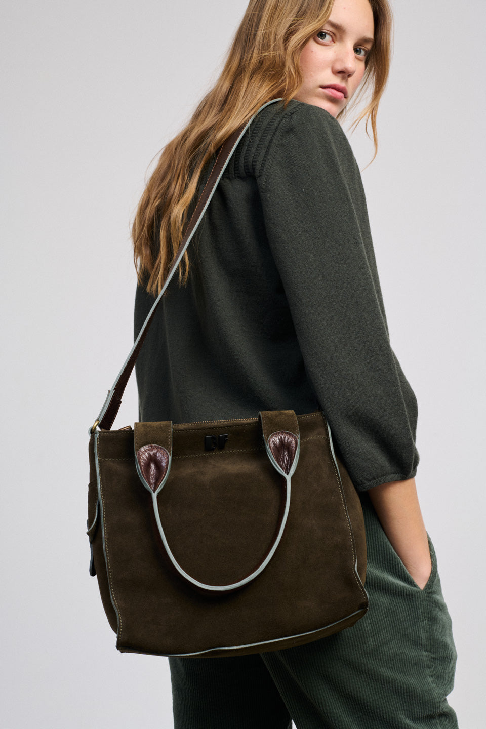 Borsa Guana Donna Kaki