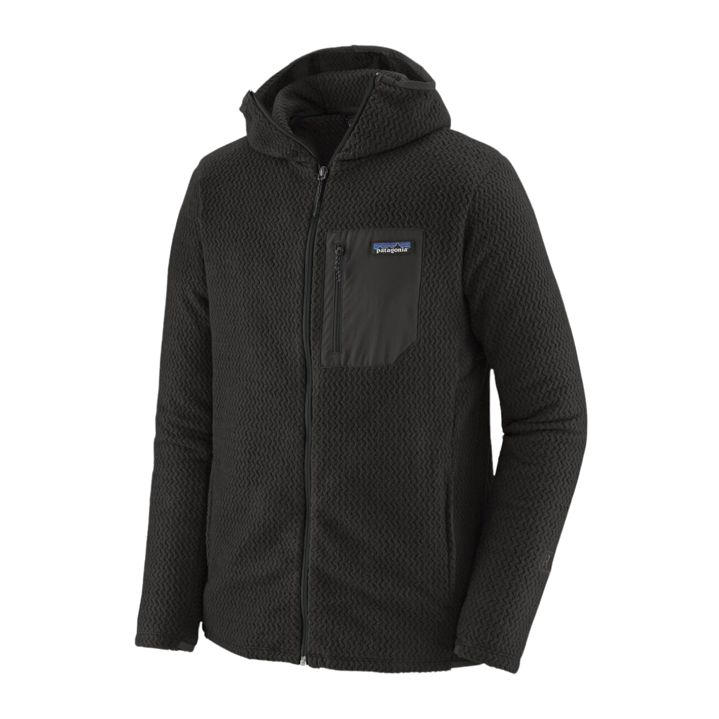Patagonia | Maglia R1 Air Full-Zip Hoody Uomo Black - Fabbrica Ski Sises