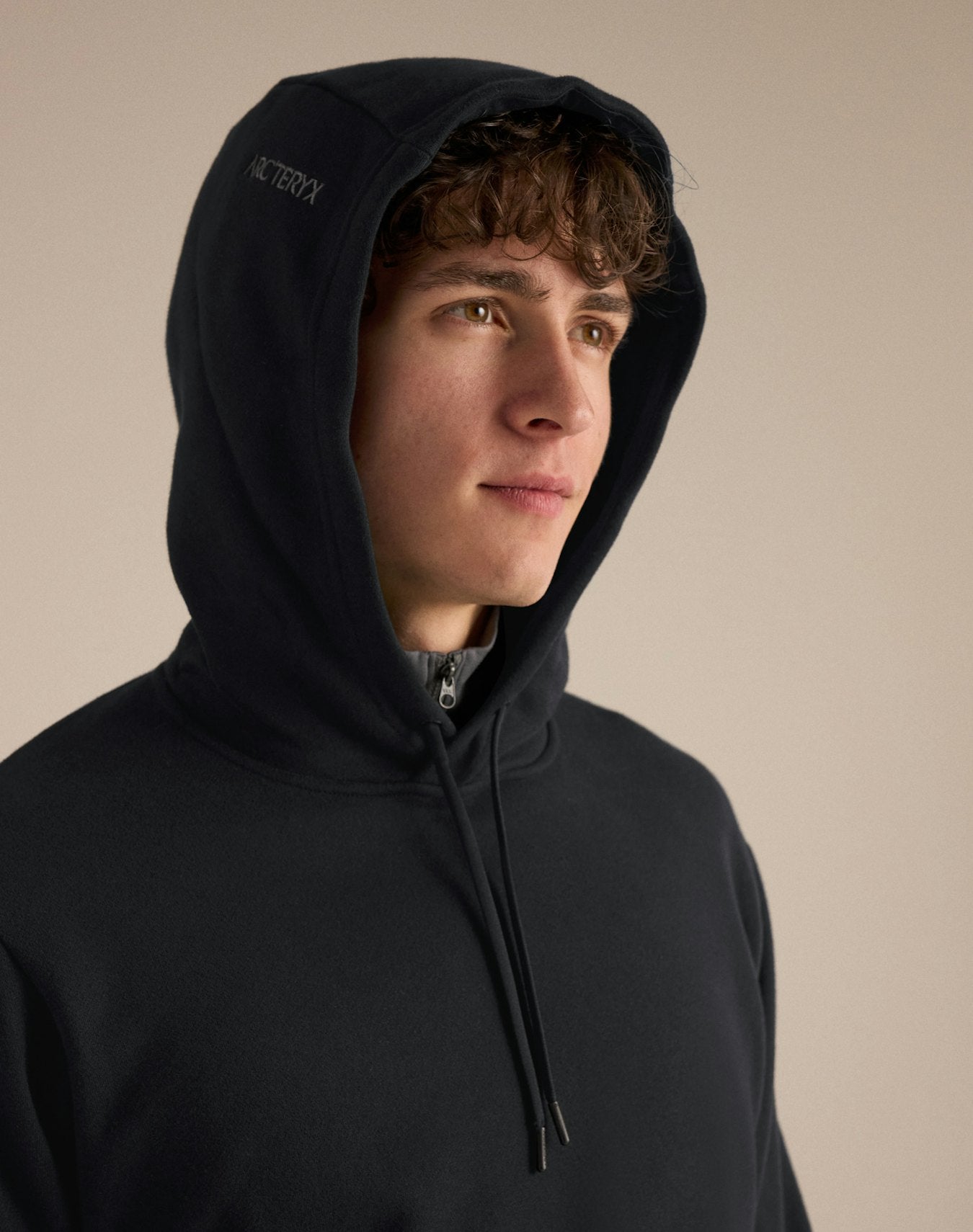 Maglia Emblem Fleece Hoody Uomo Black