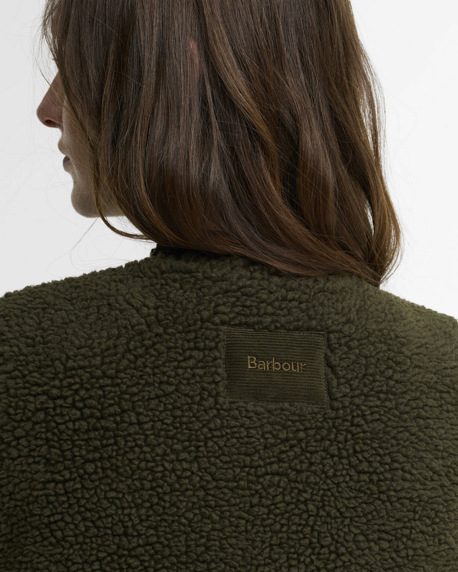 Frau Bowes Fleece Weste Olive