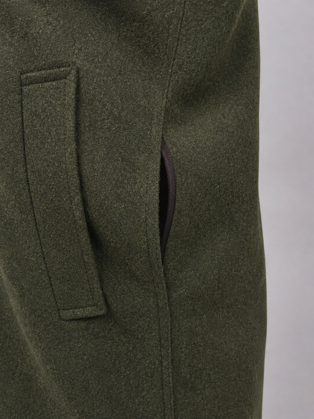 Mann Hubertus Mantel Loden Green
