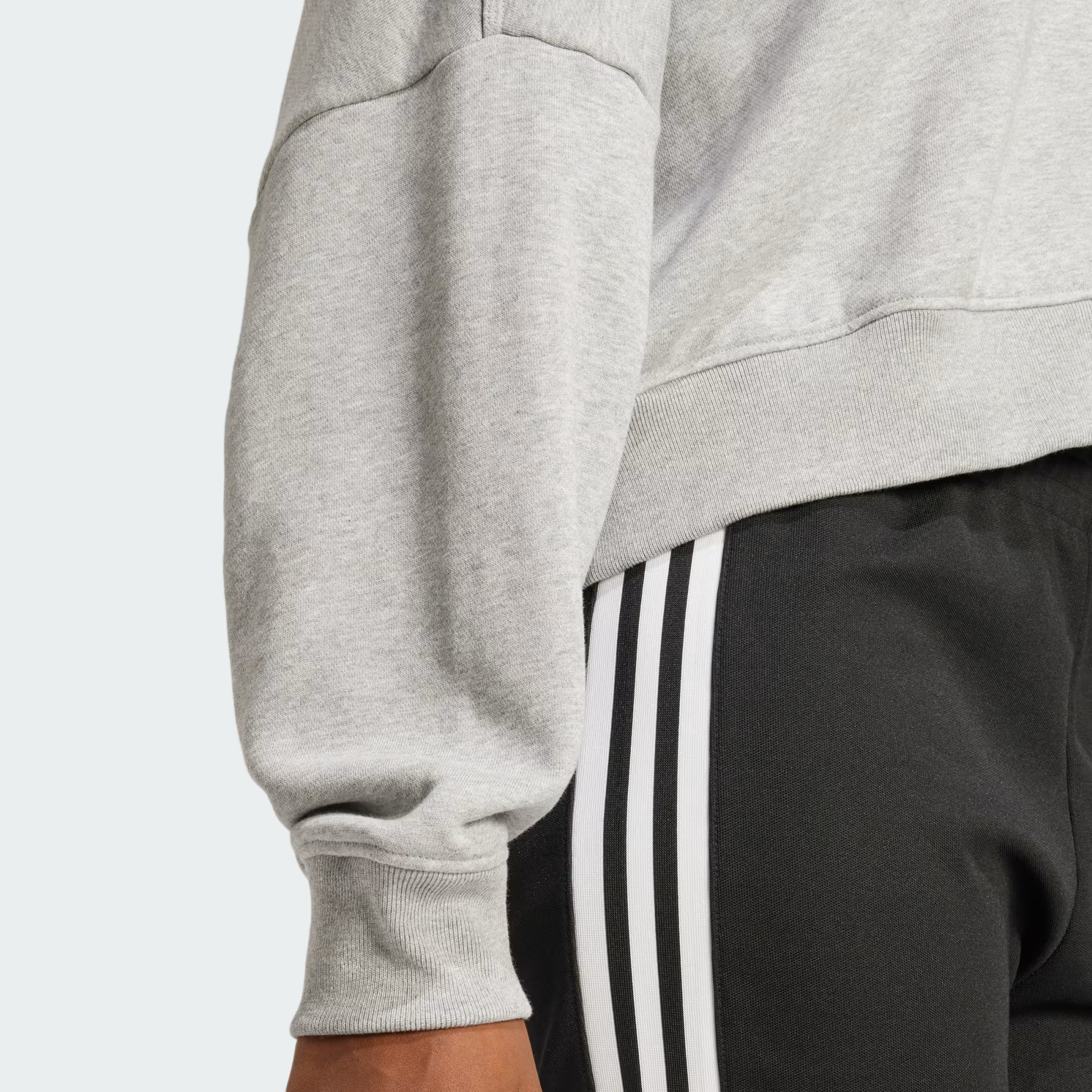 Pull Hoodie Essential Short Femme Medium Grey Heather