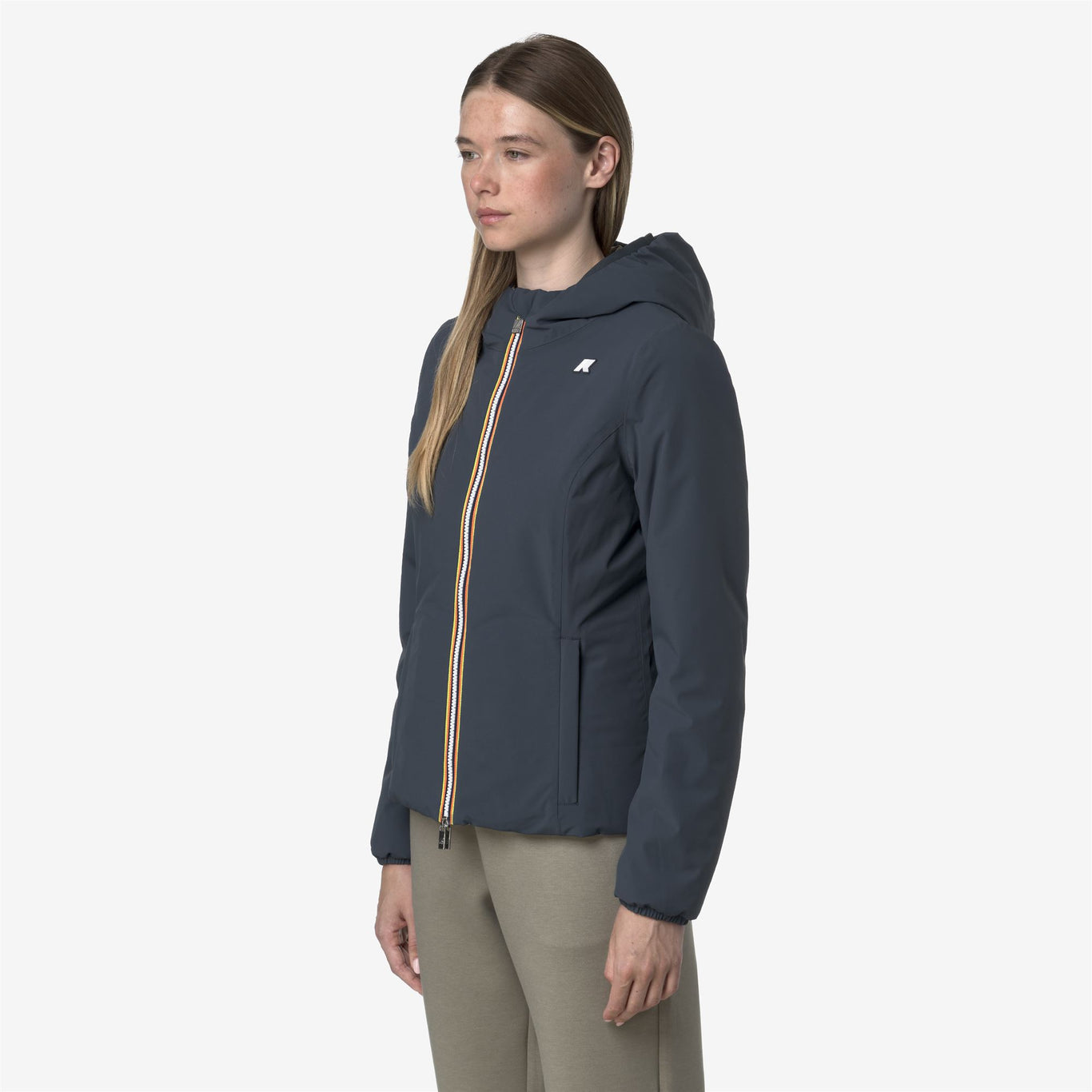Chaqueta Lily Warm Reversible Mujer Blue Airforce/Green Oak