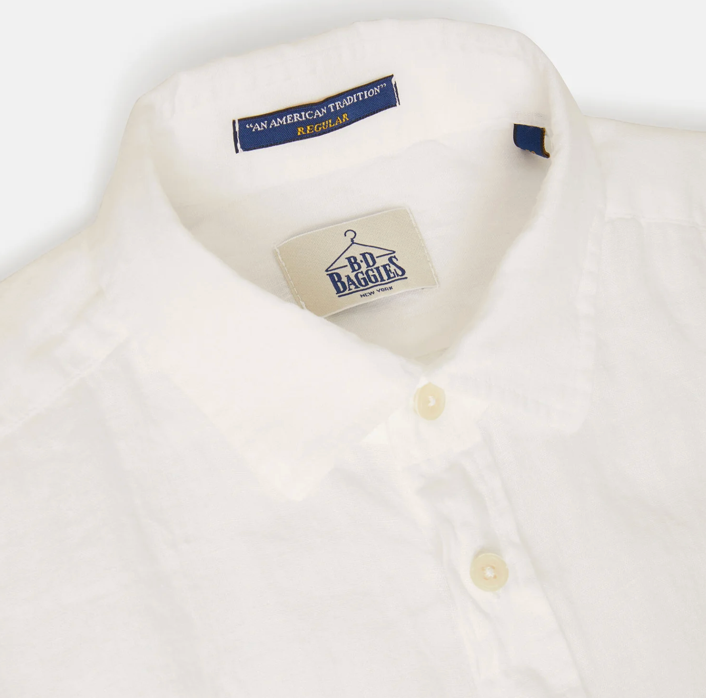 Camicia Bradford Linen Uomo Bianca
