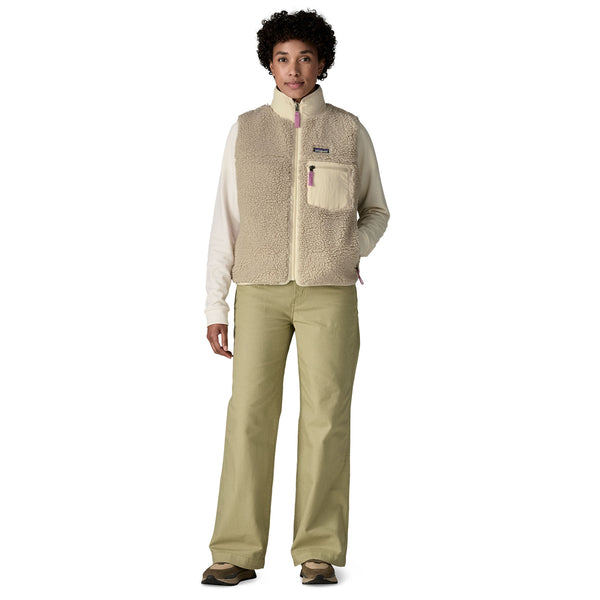 Gilet Classic Retro-X Fleece Donna Natural/Light Violet