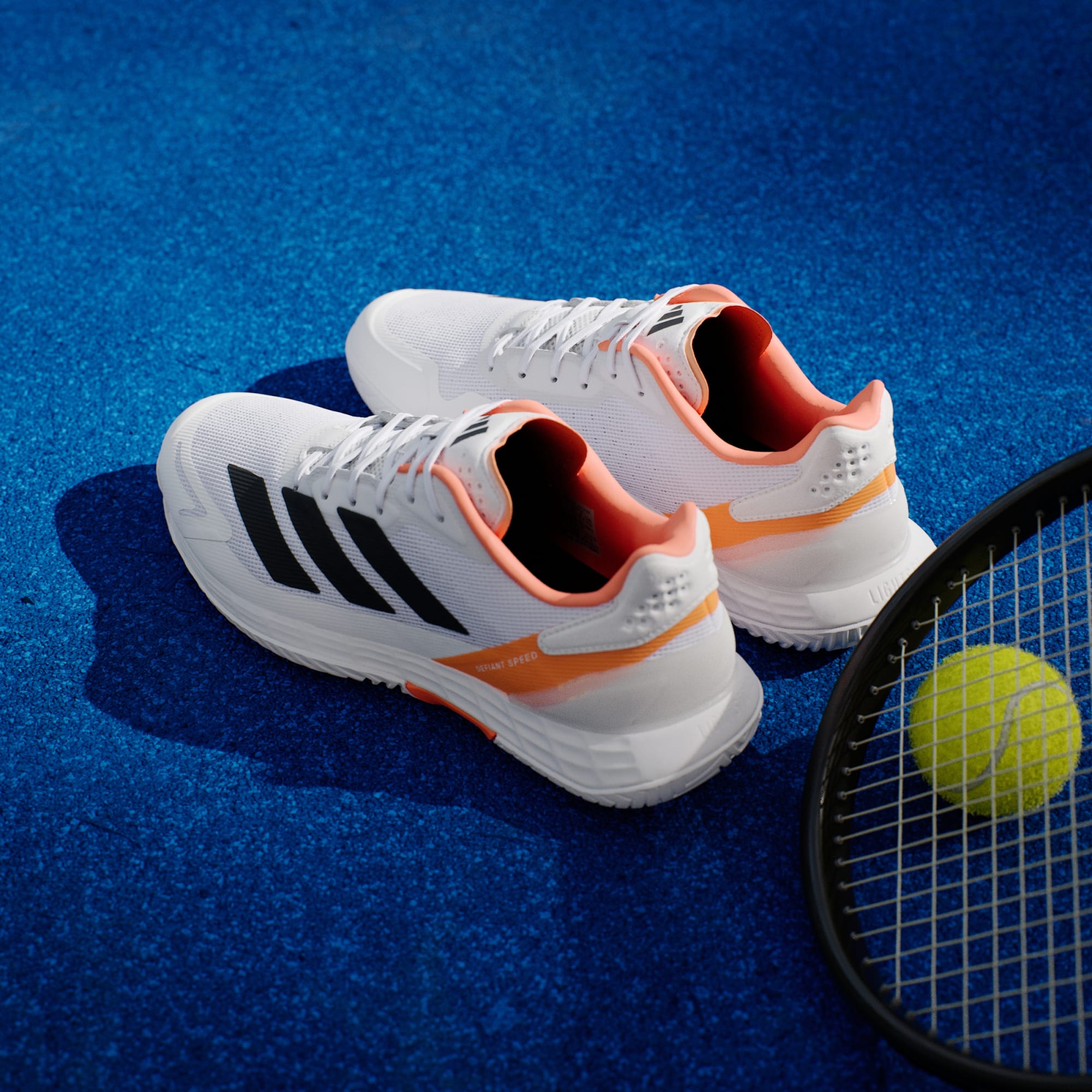 Zapatos de tenis Defiant Speed 2 Hombre Cloud White/Core Black/Lucid Orange