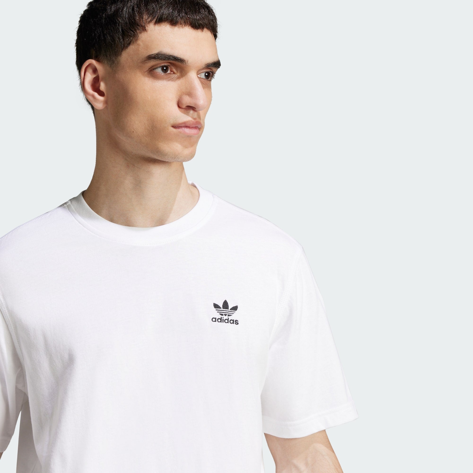 Camiseta Trefoil Essential Hombre White