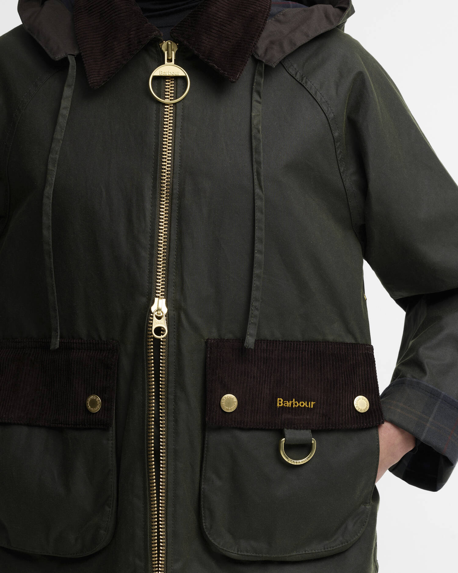Giacca Carville Waxed Donna Fern/Shadow Classic