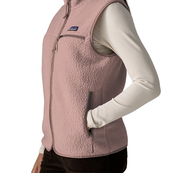 Gilet Retro Pile Donna Stingray Mauve