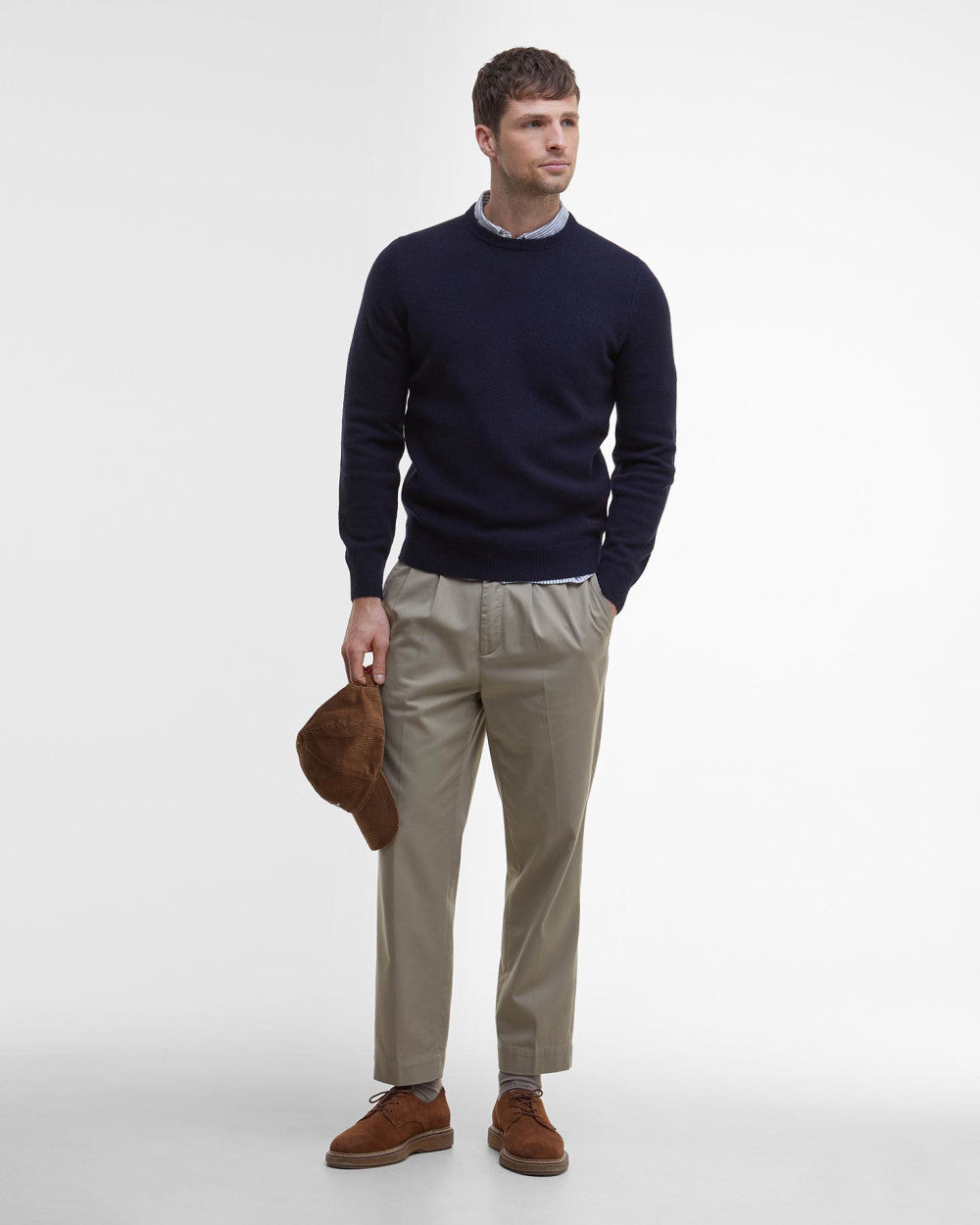Men's Patch Crew Sweater Navy
