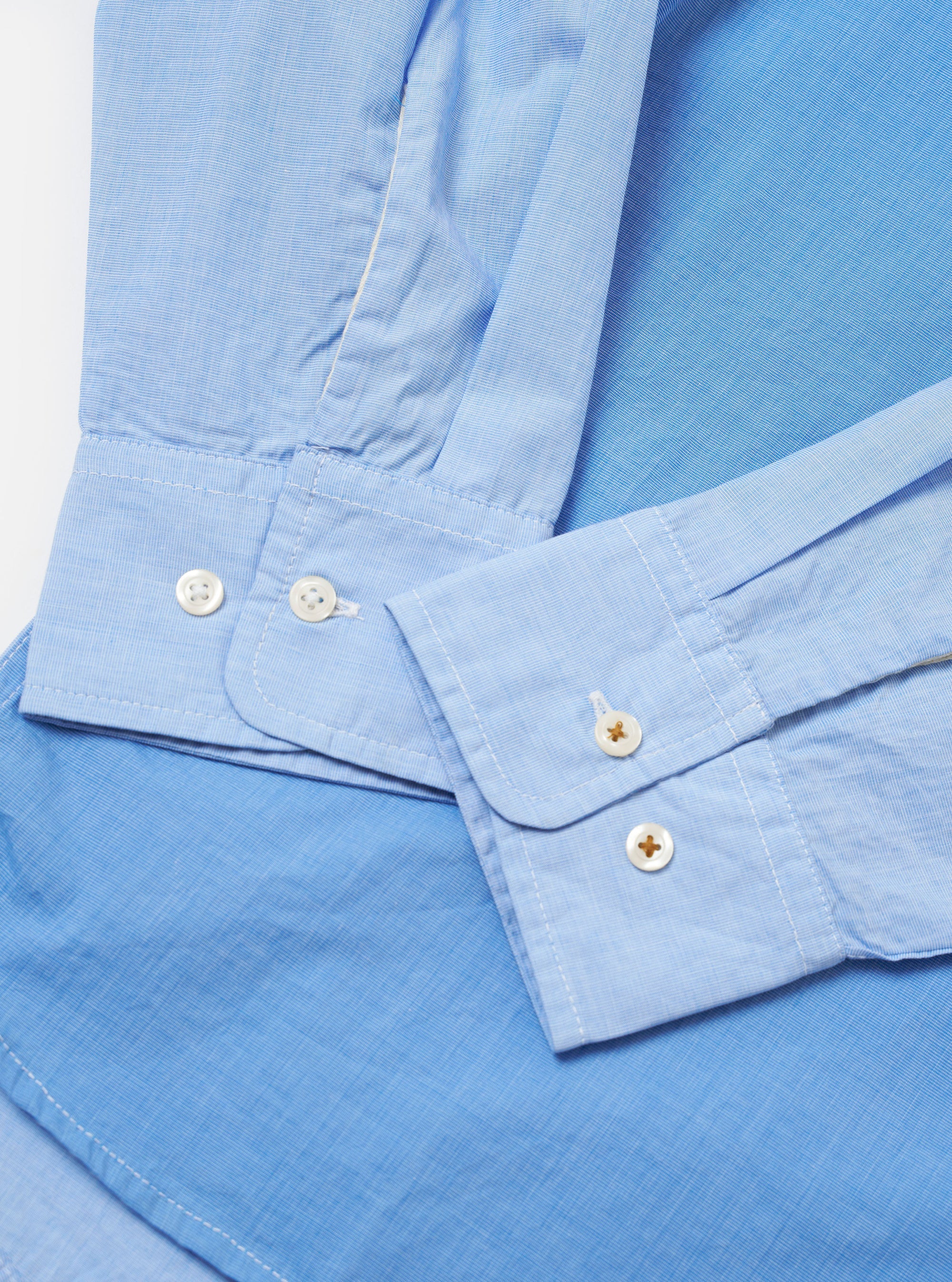 Camisa Fil A Fil Mixed Hombre Sky/Blue