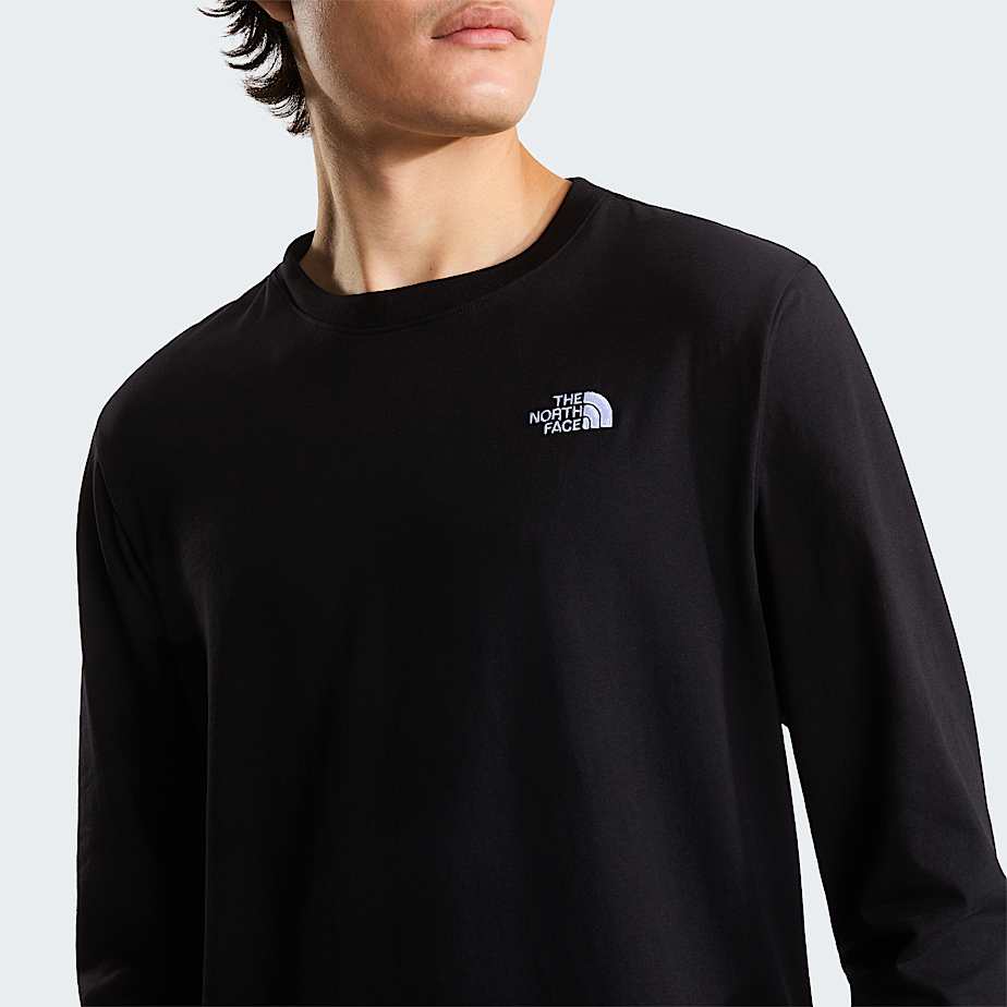Mann Evolution Simple Dome Regular Langarm T-shirt Black