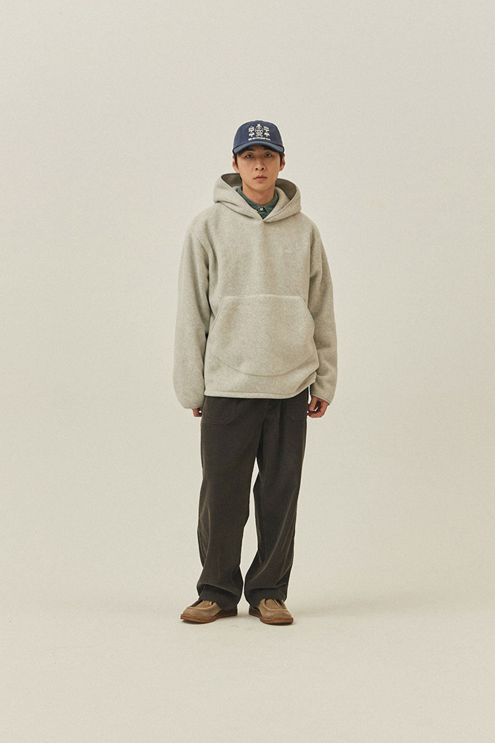 Maglia Sunrise Fleece Hoodie White Melange