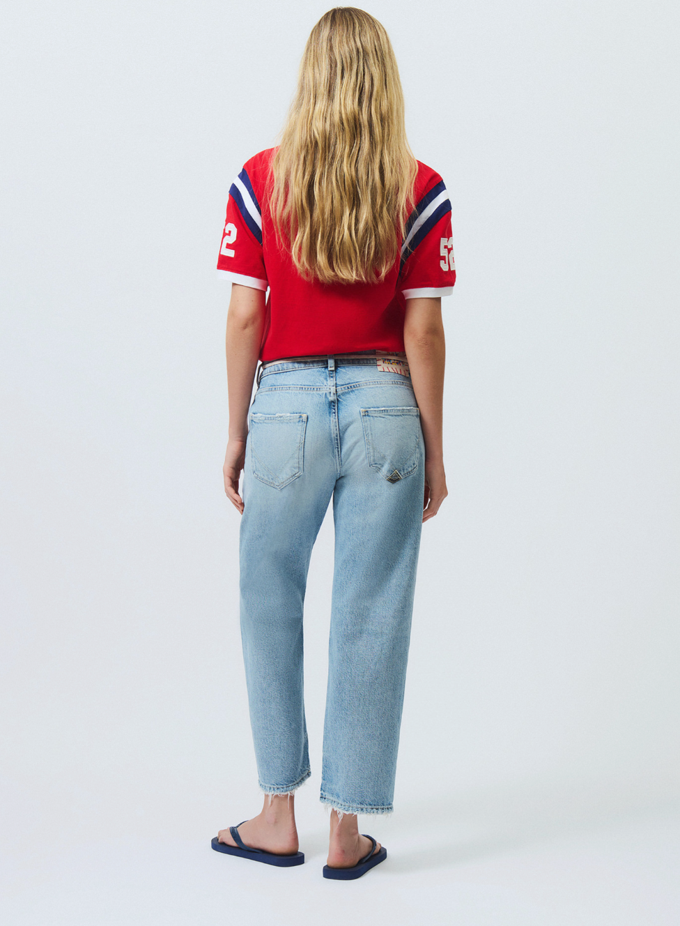 Pantaloni New Oscar Old Glory Donna La Finca Demin