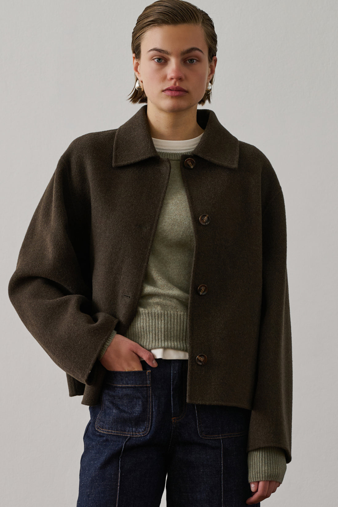 Veste Gyoda Femme Kaki/Brun