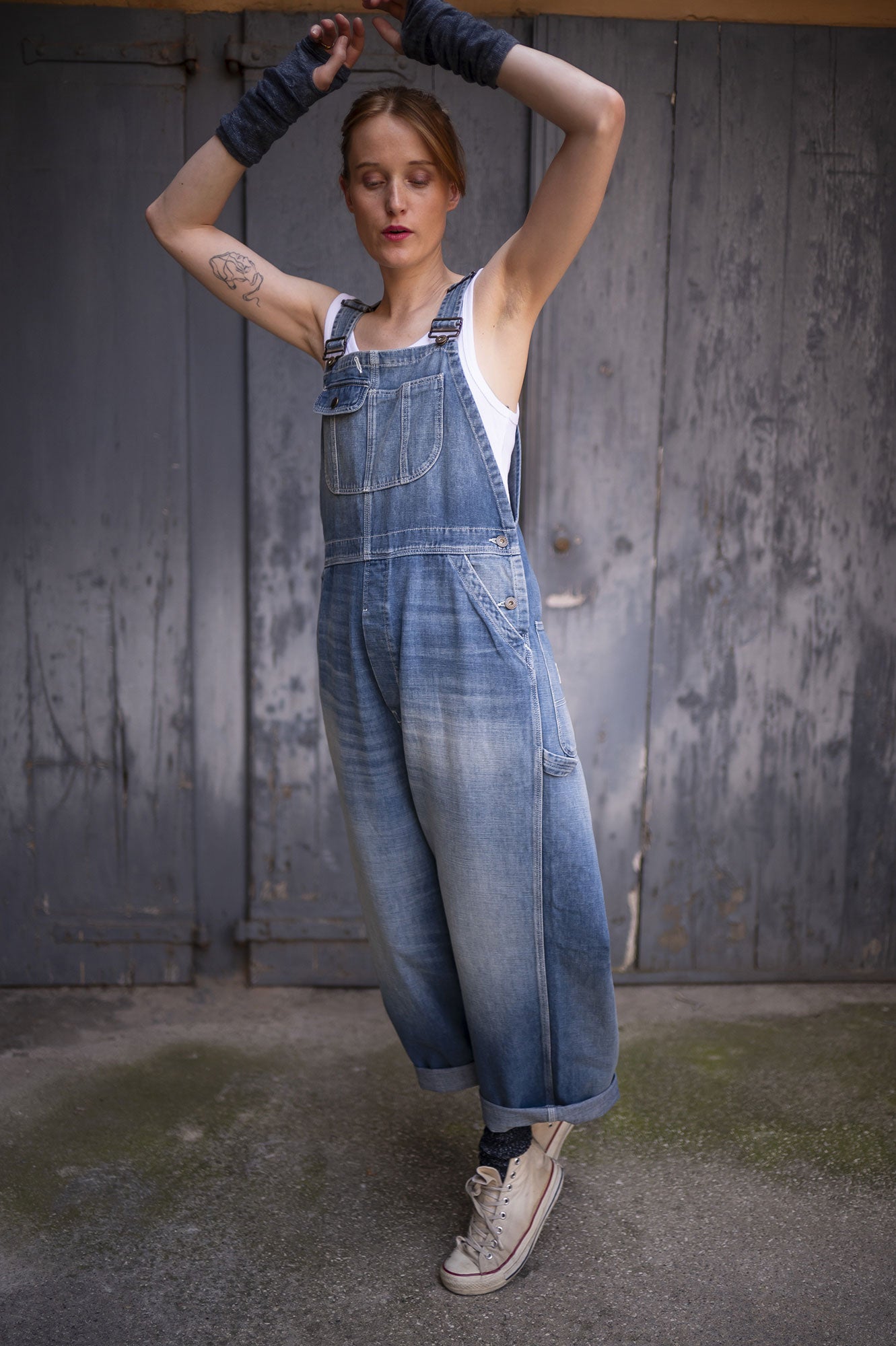 Salopette The 50s Workwear 41 Donna Light Blue