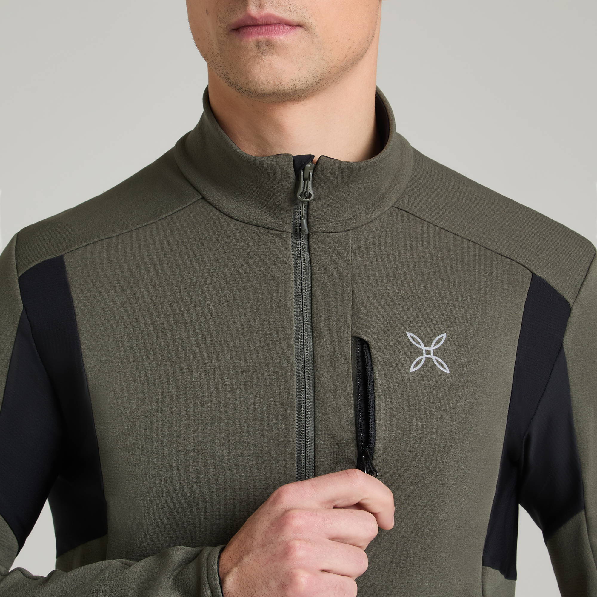 Maglia Stretch 2 Uomo Antracite/Vibe Green