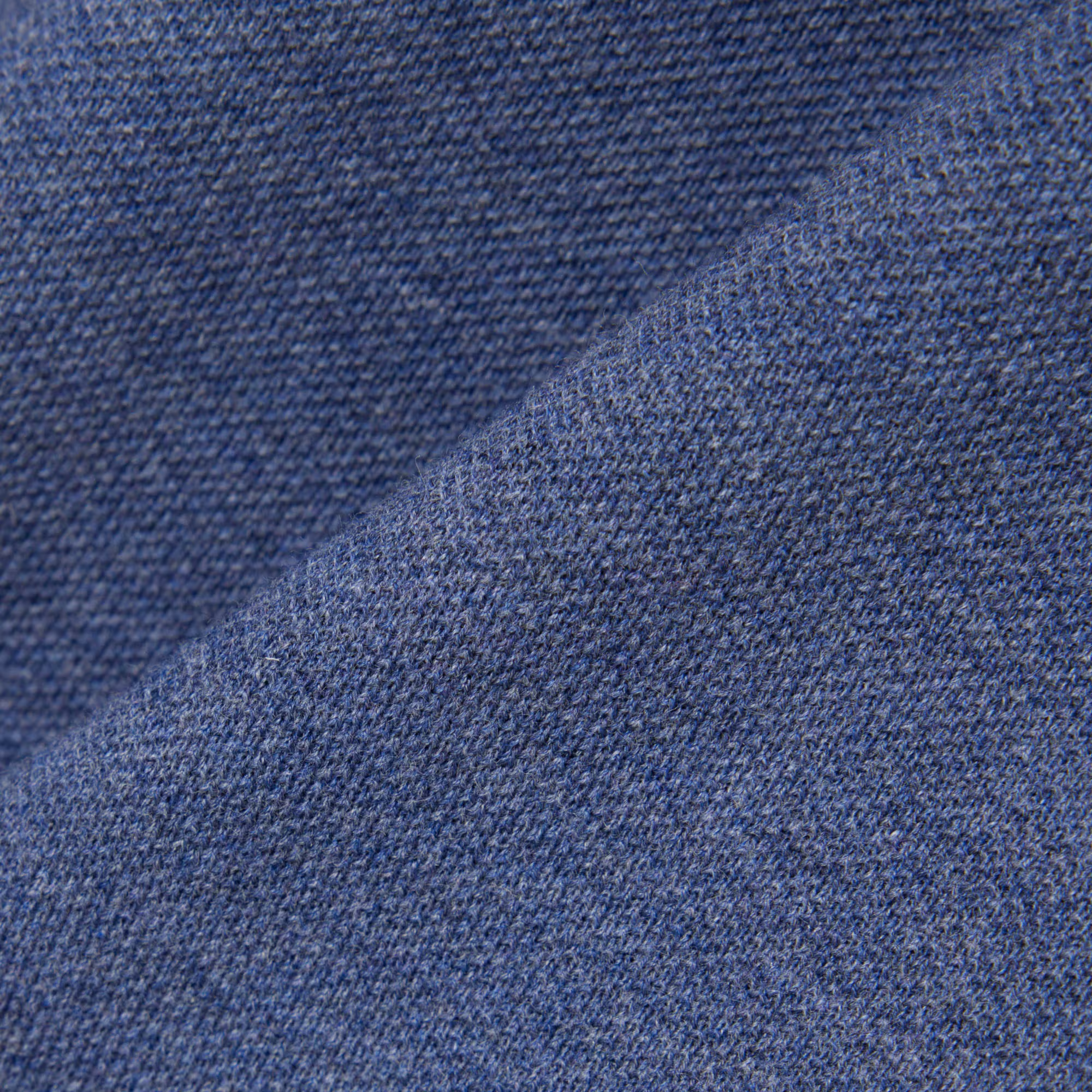 Polo Classic Fit Mèlange Uomo Blue Chine