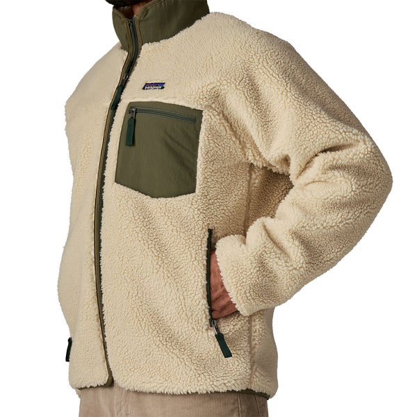 Giacca Classic Retro-X Fleece Uomo Dark Natural/Basin Green