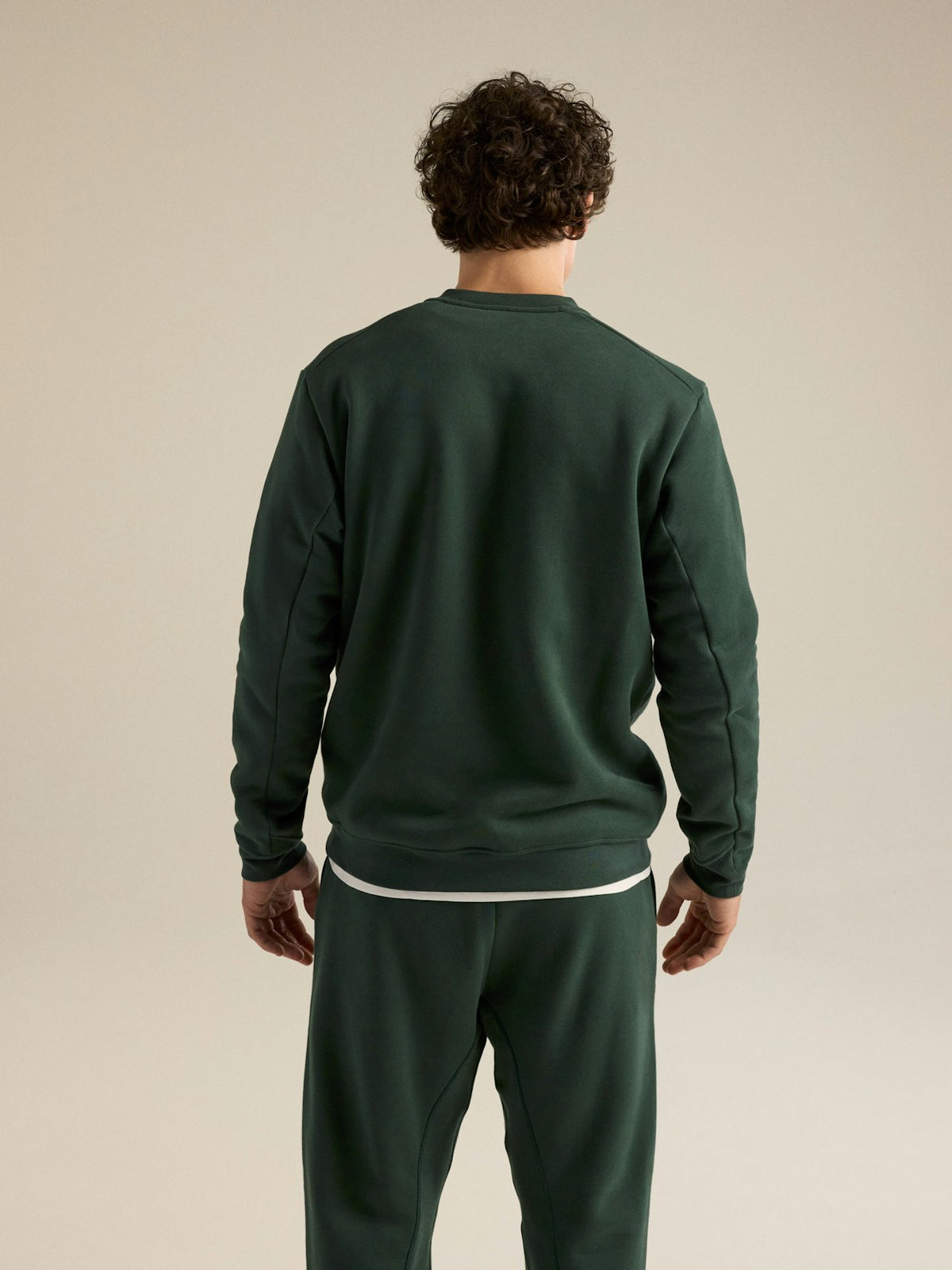 Mann Embleme Fleece Crew Sweatshirt Dark Jade