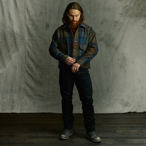 Chaqueta Mackinaw Wool Hombre Blue/Brown/Gray