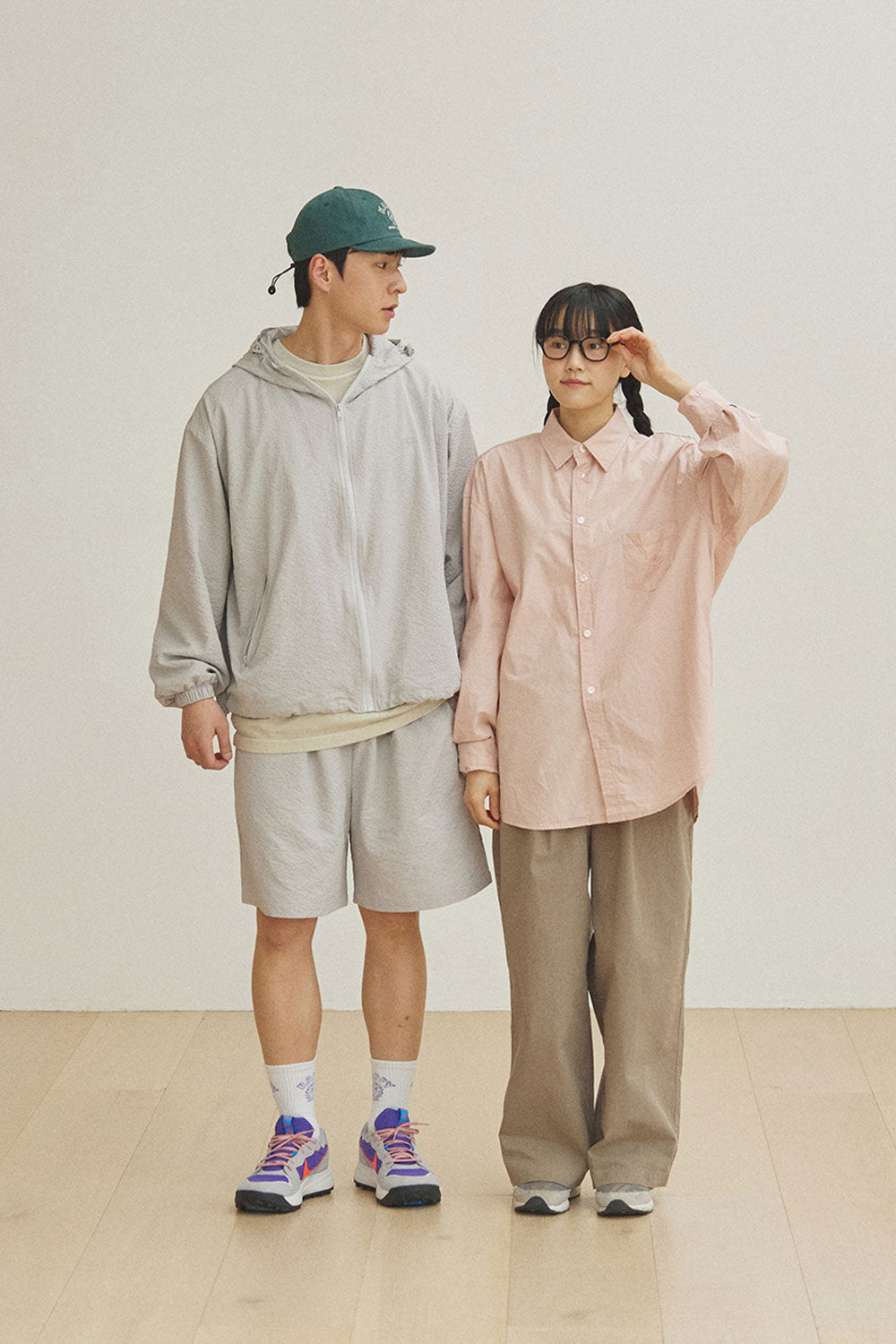 Two Tuck Wide CN Pants Hose Beige