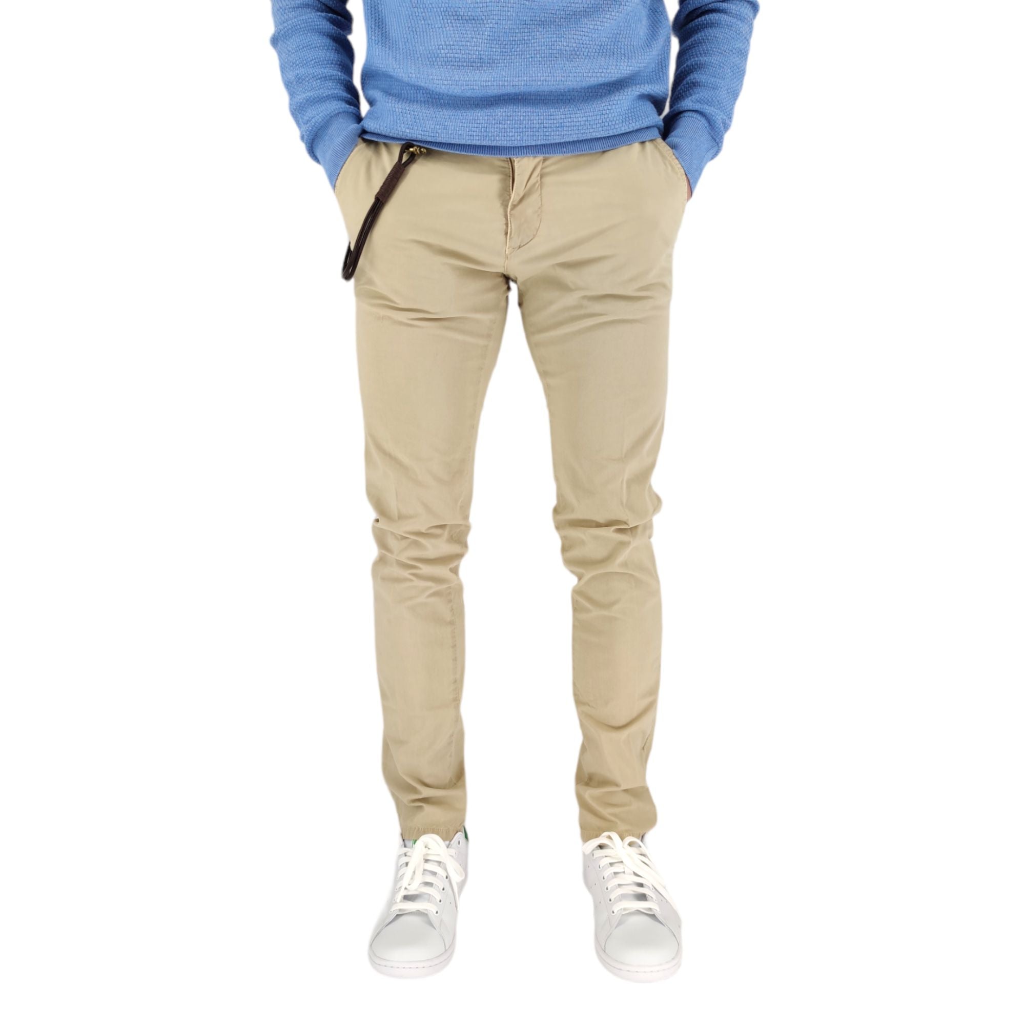 Modfitter | Pantaloni Carnaby Popeline Uomo Stone - Fabbrica Ski Sises