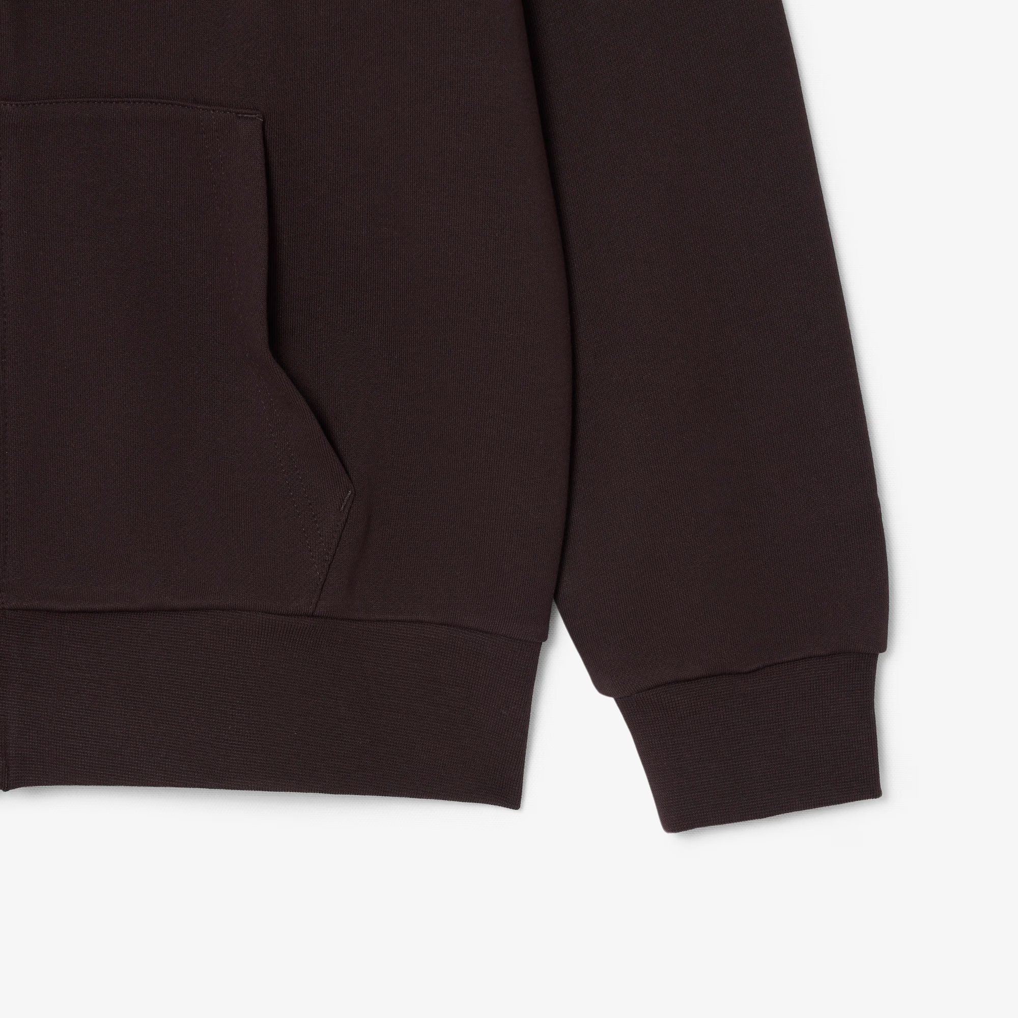 Pull Classic Fit Hoody Zip Homme Brown