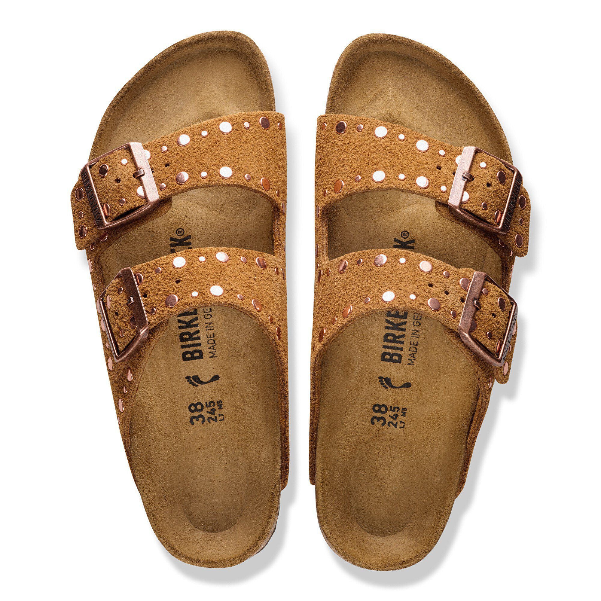Sandalias Arizona Rivet Mujer Mink
