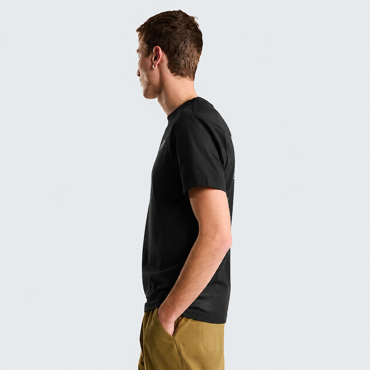 T-shirt Mountain Sketch Uomo Black