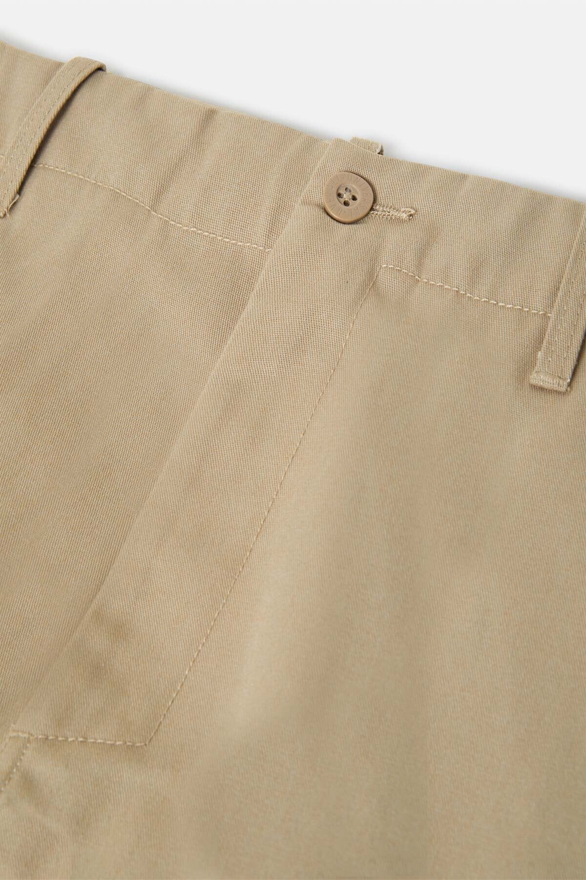Pantalones Bio Wash Hombre Beige