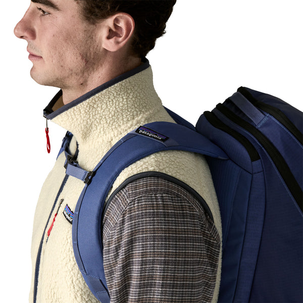 Mann Retro Pile Weste Pelican/Smolder Blue