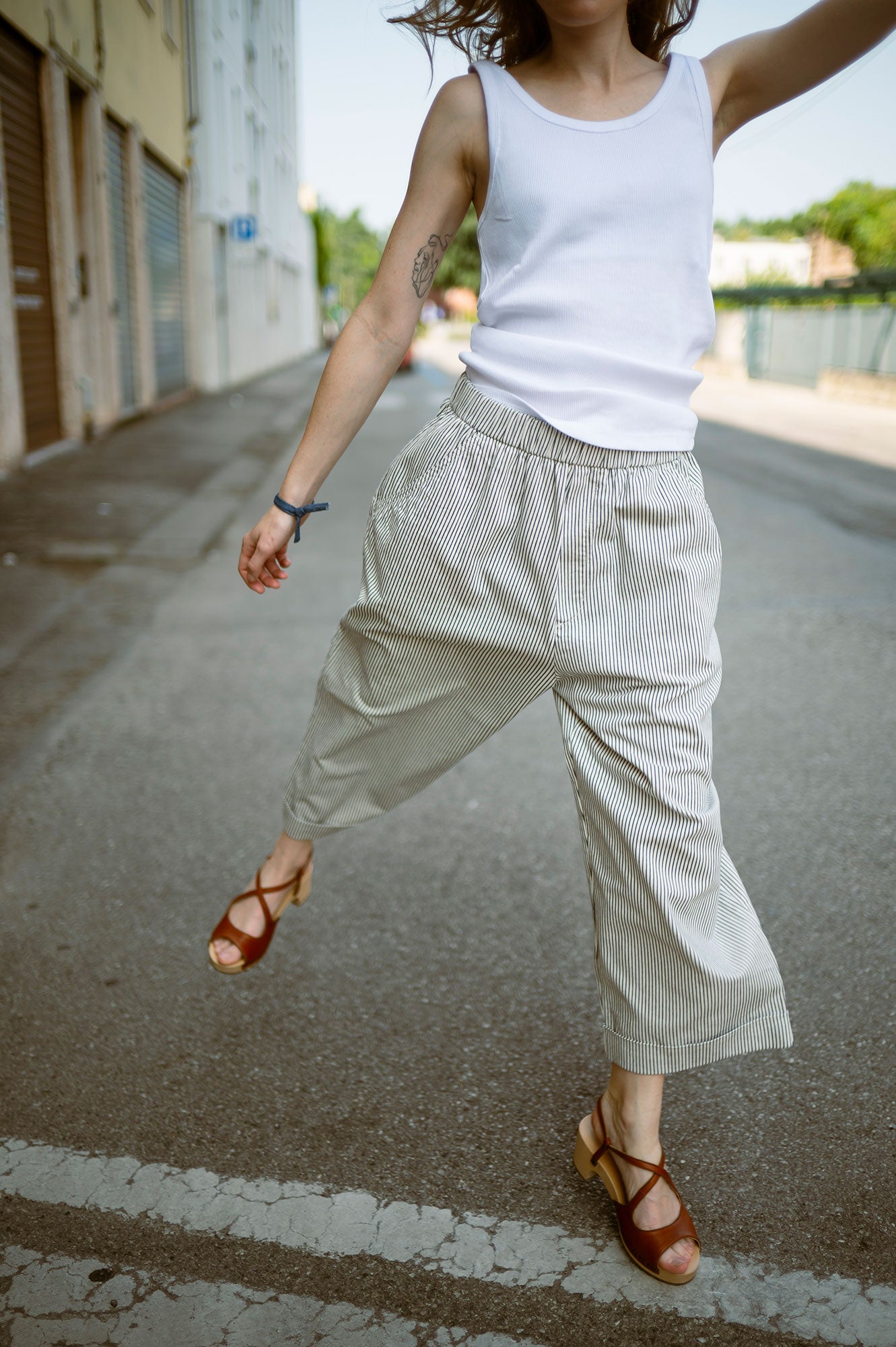 Pantaloni The Perp 169 Donna Navy/White