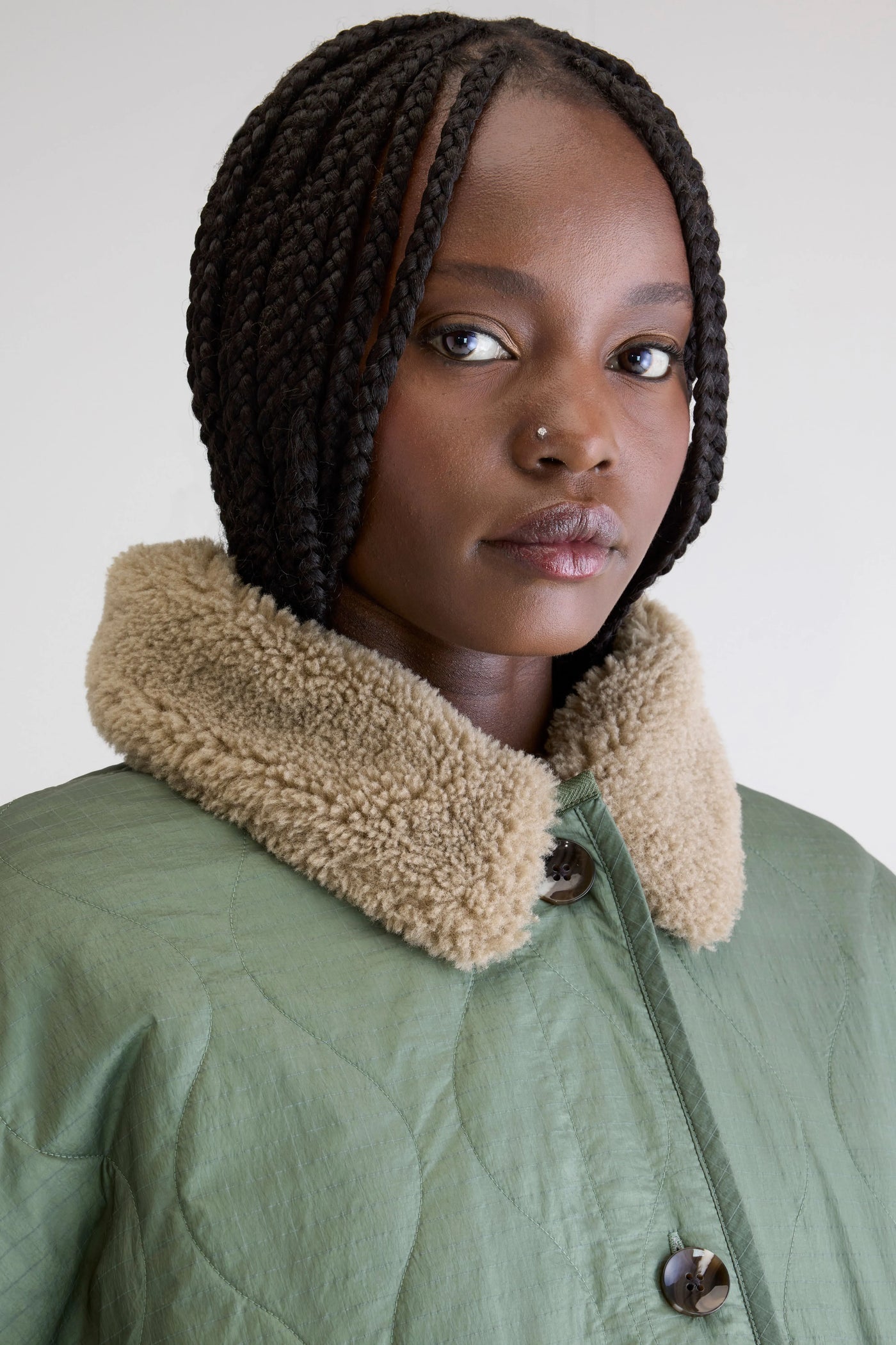 Frau Hampton Jacke Eucalyptus