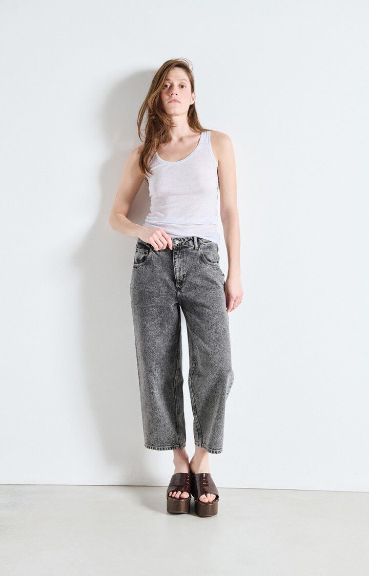 Women's Yopday Boyfriend Trousers Grey Salt And Pepper
