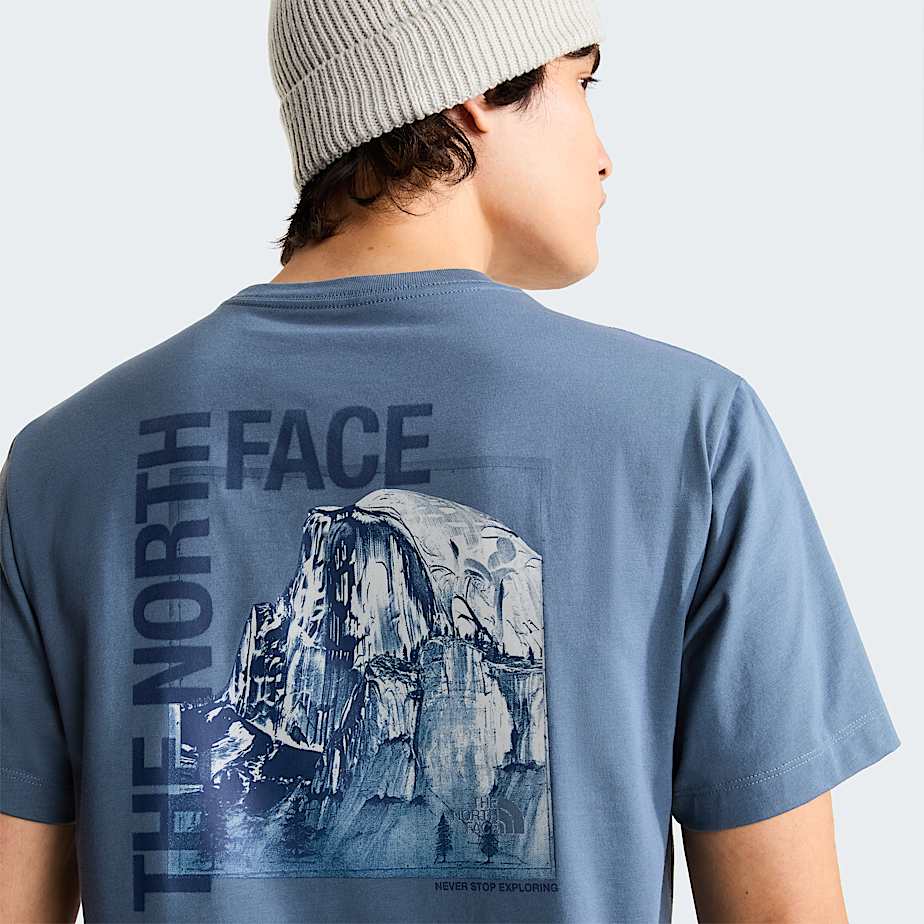 T-shirt Half Dome Photo Regular Uomo Granite Grey